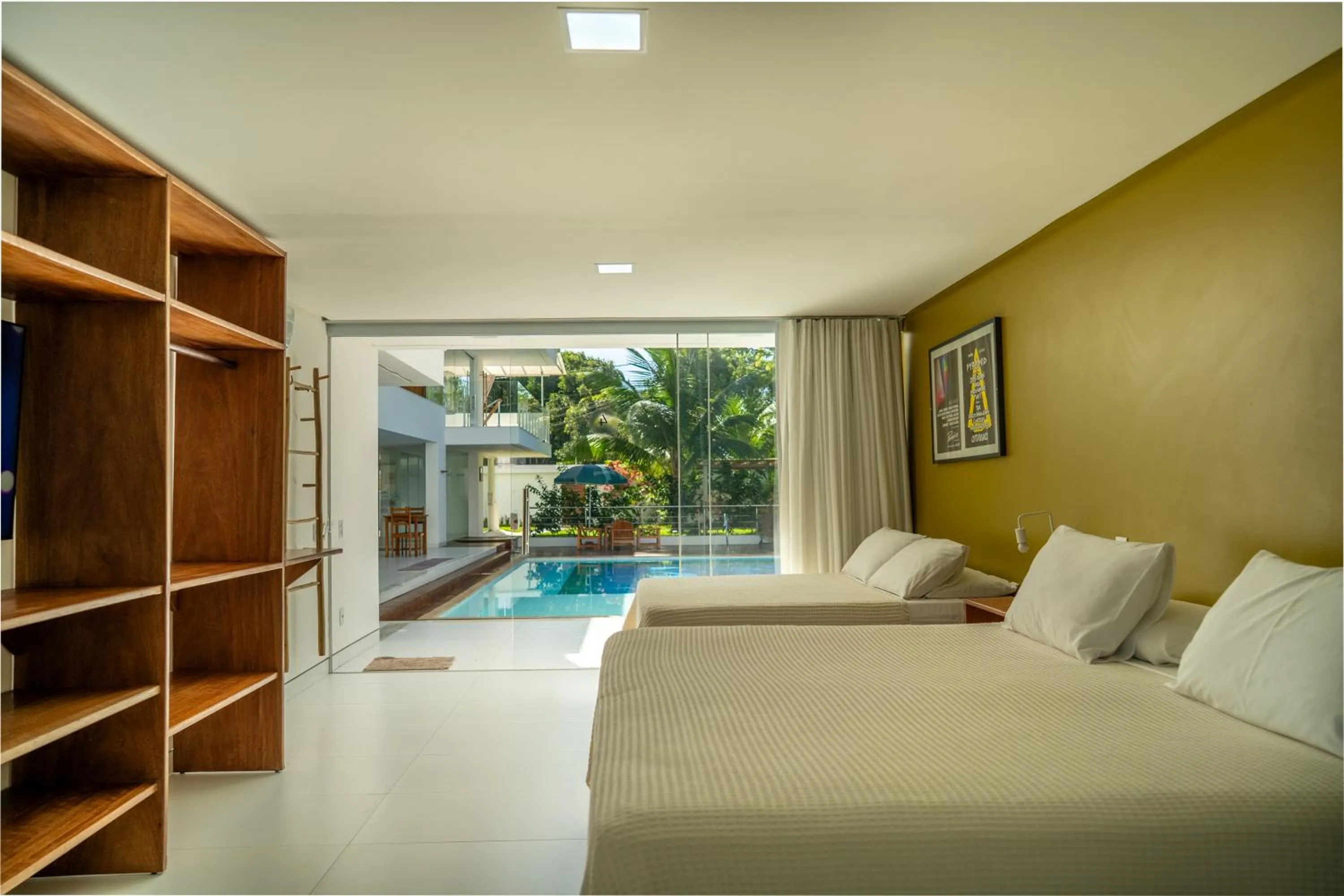 Bed in Pousada Corais de Ibiza