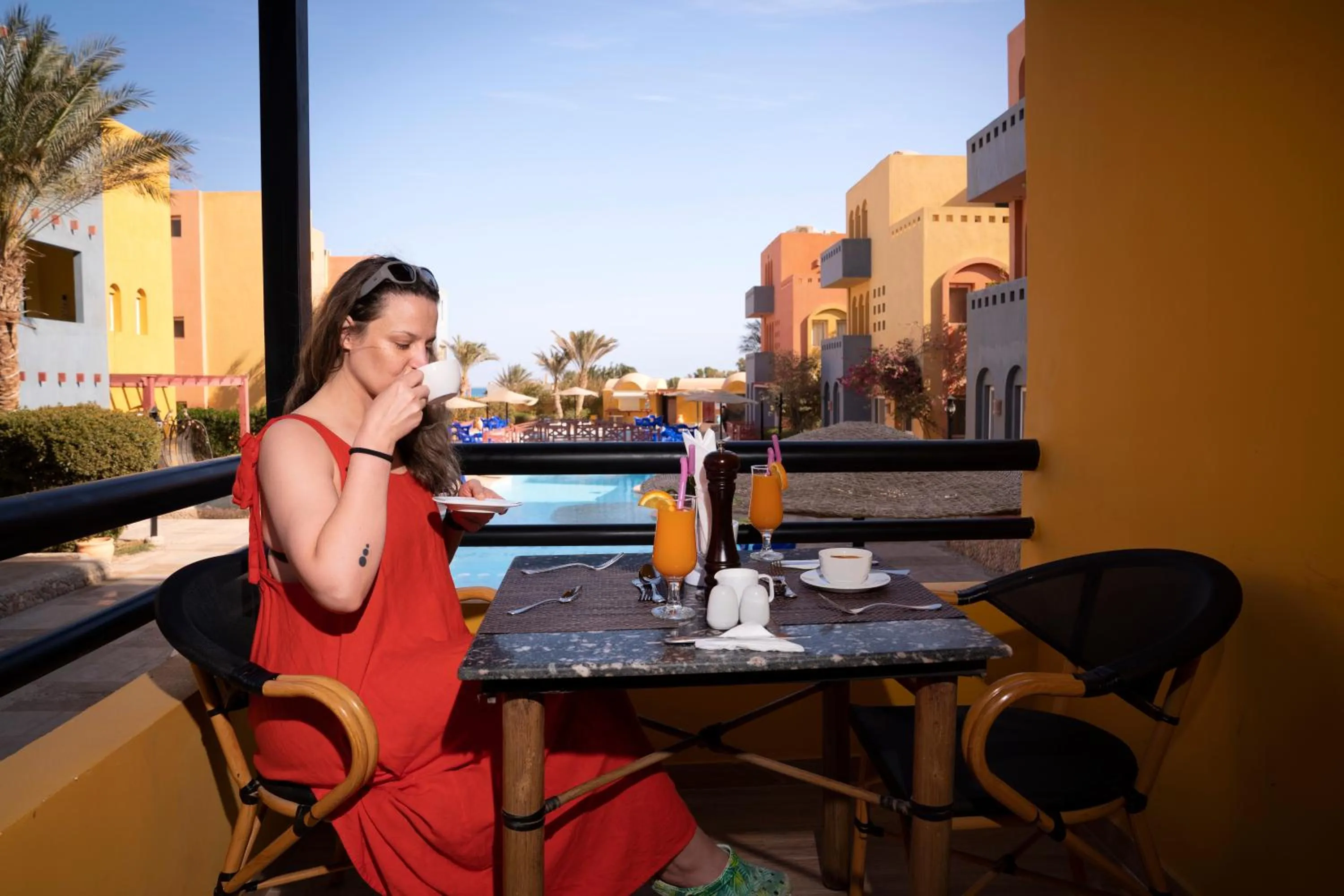 Patio in Al-Dora Beach Resort