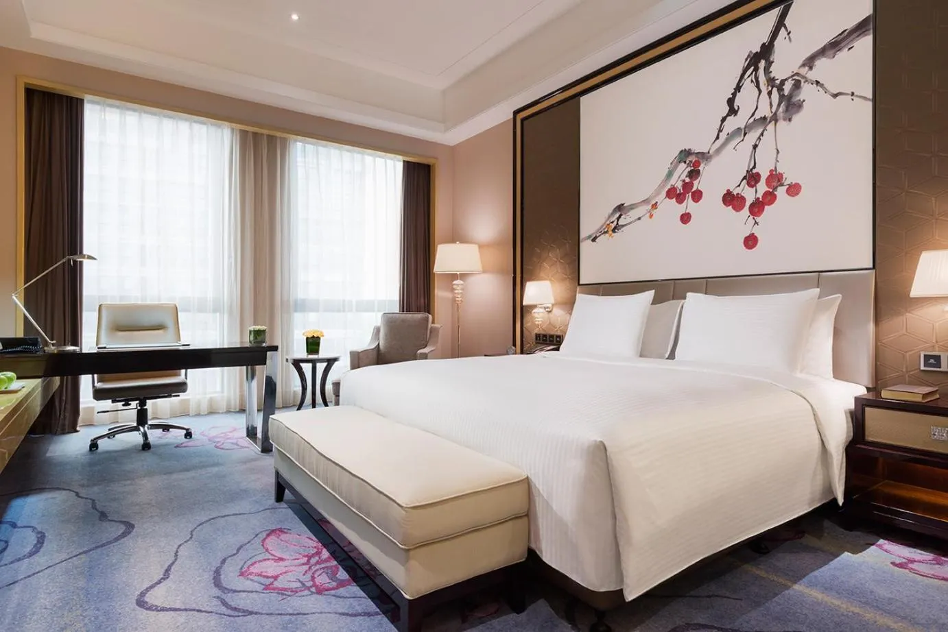 Bedroom, Bed in Wanda Realm Guangzhou Zengcheng