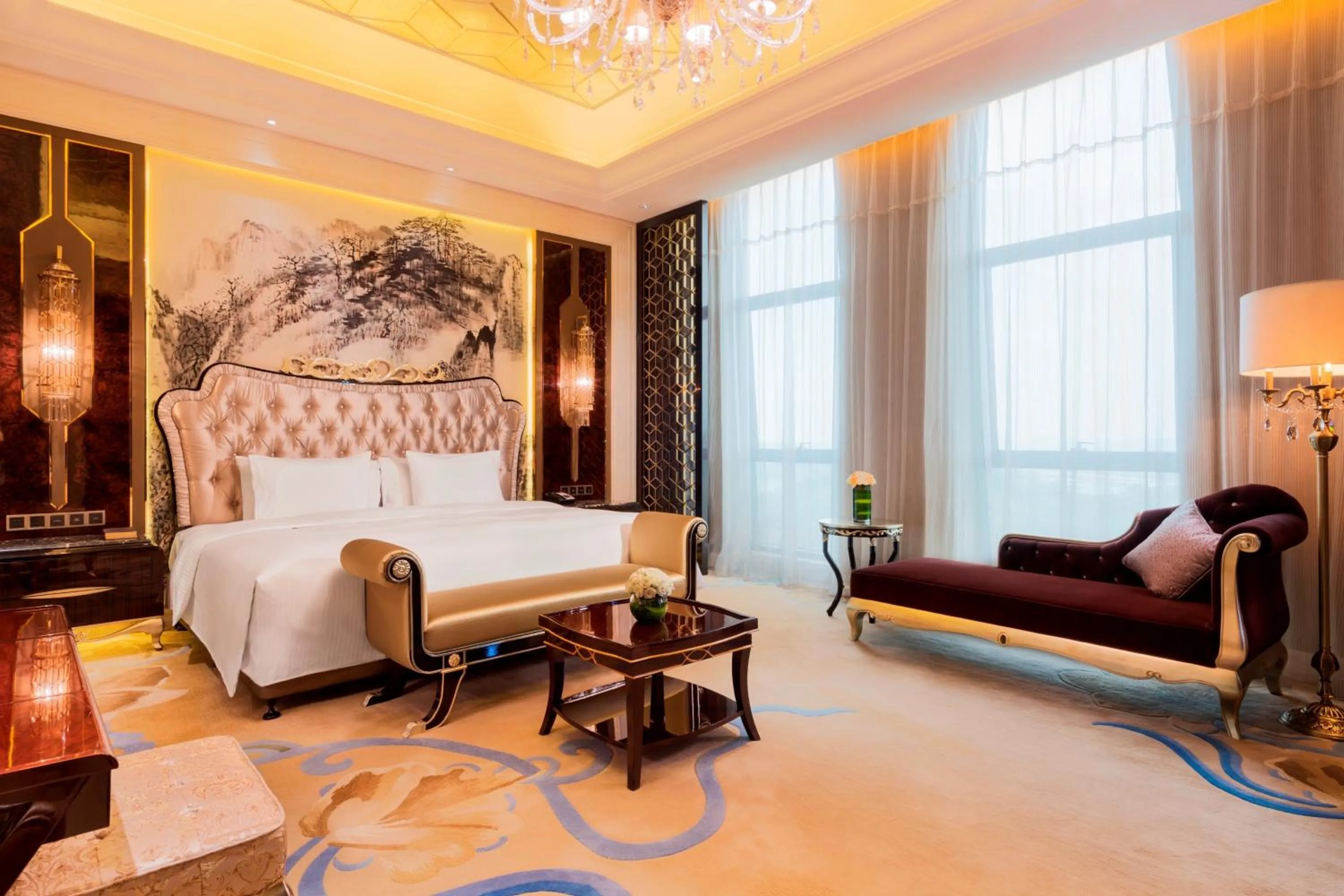 Bedroom, Bed in Wanda Realm Guangzhou Zengcheng