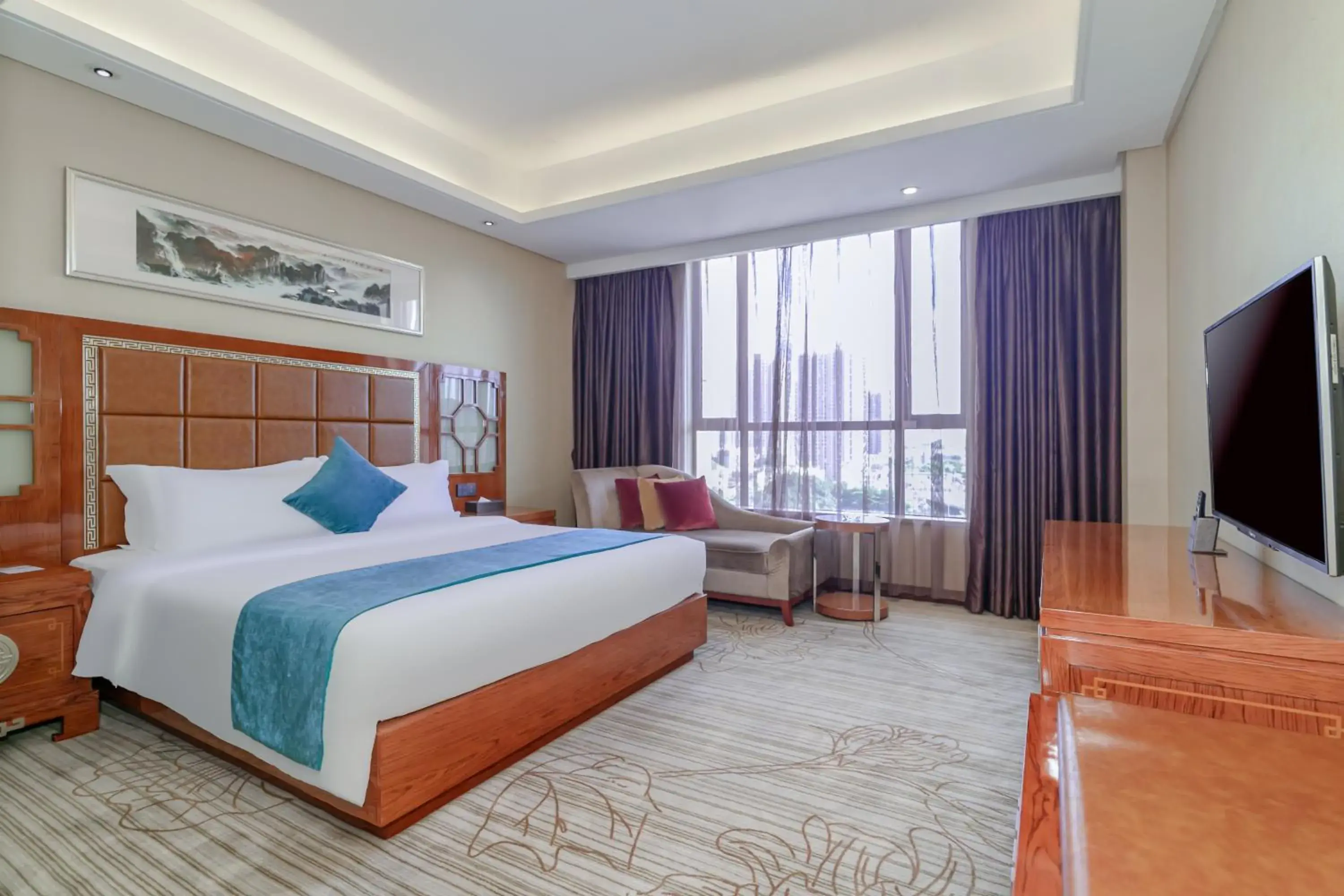 Bed in GuangZhou TongYu International Hotel Bed in GuangZhou TongYu International Hotel