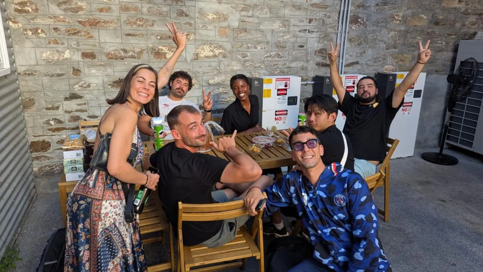 People in Base Camp Hostel