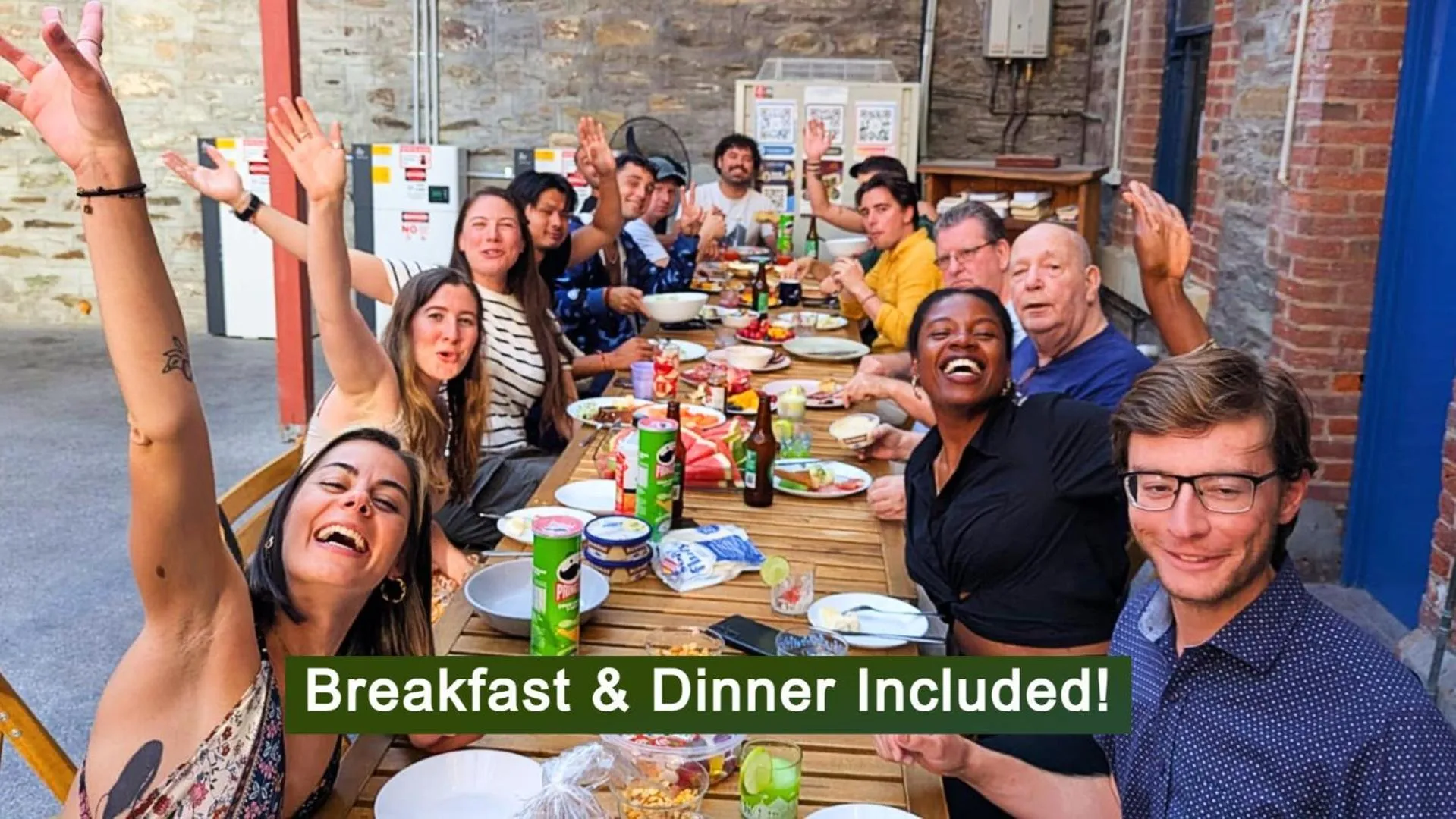 Food and drinks in Base Camp Hostel