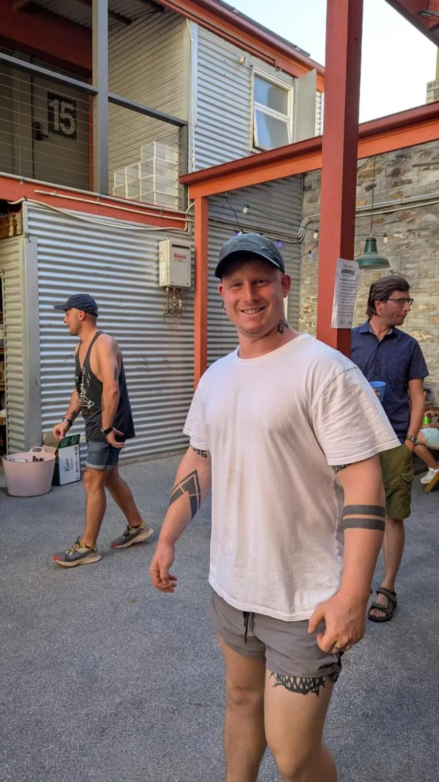 group of guests in Base Camp Hostel