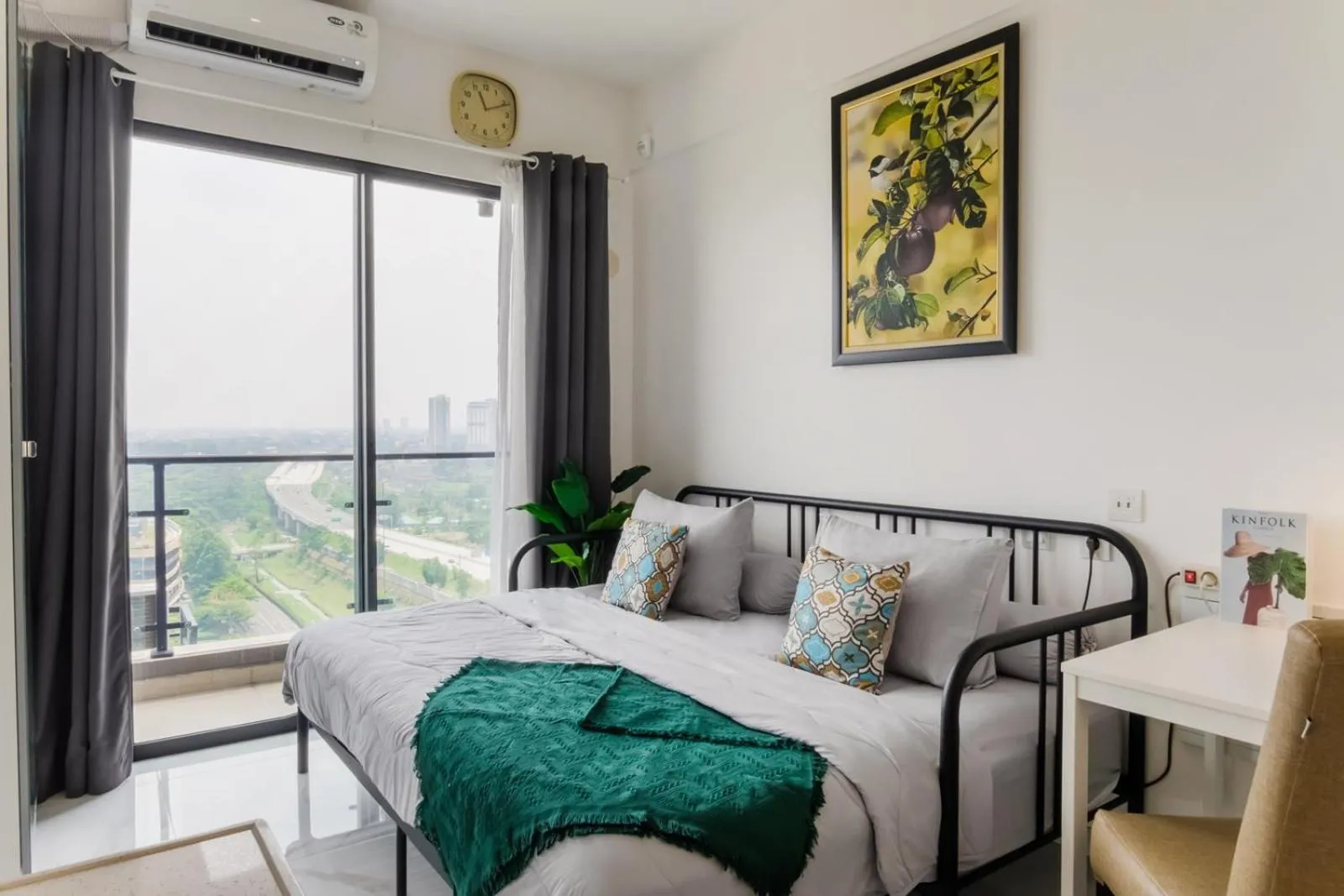 Bed in Arka by TwoSpaces Studio @Skyhouse Apartment