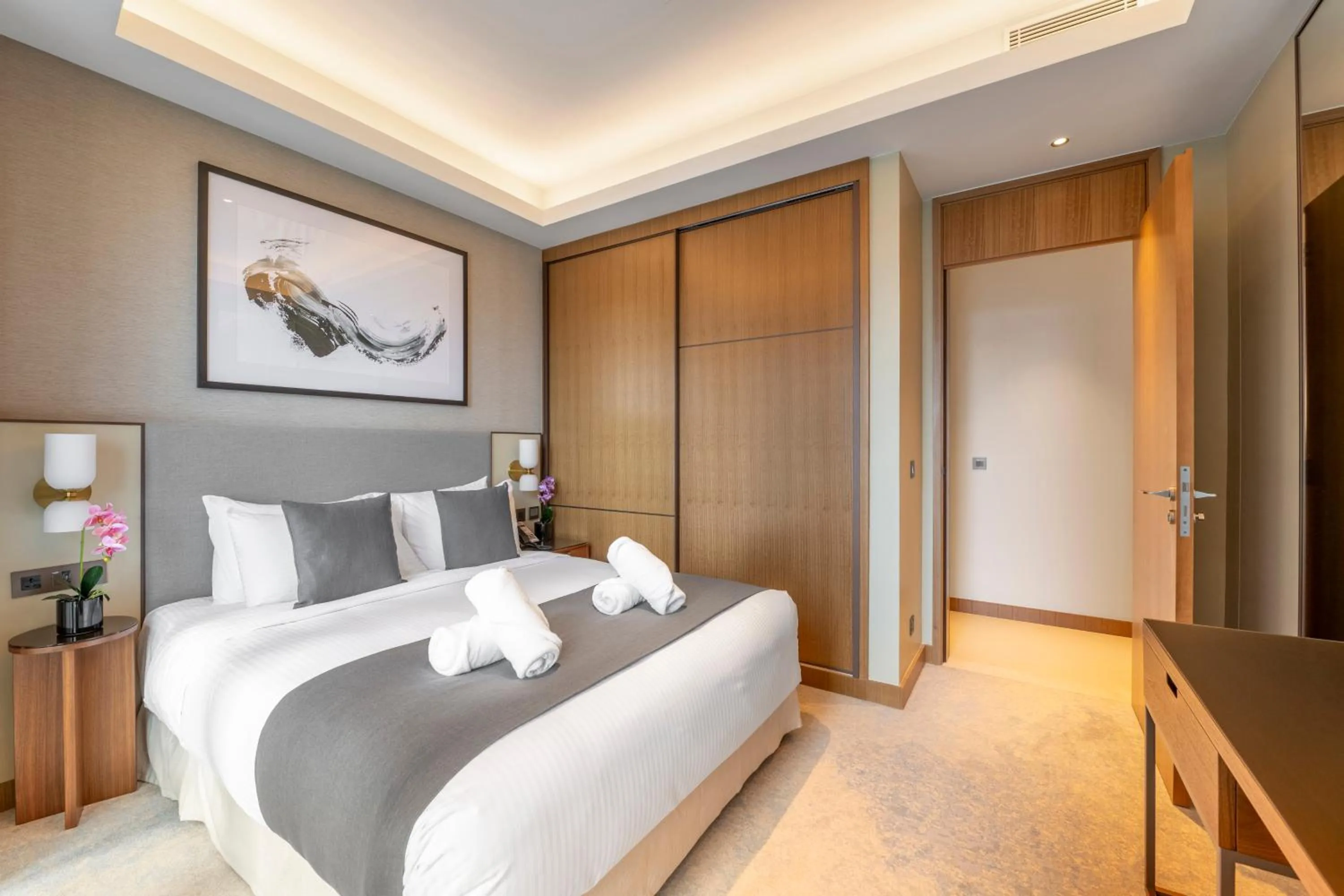 Bed in Address Dubai Opera Residences