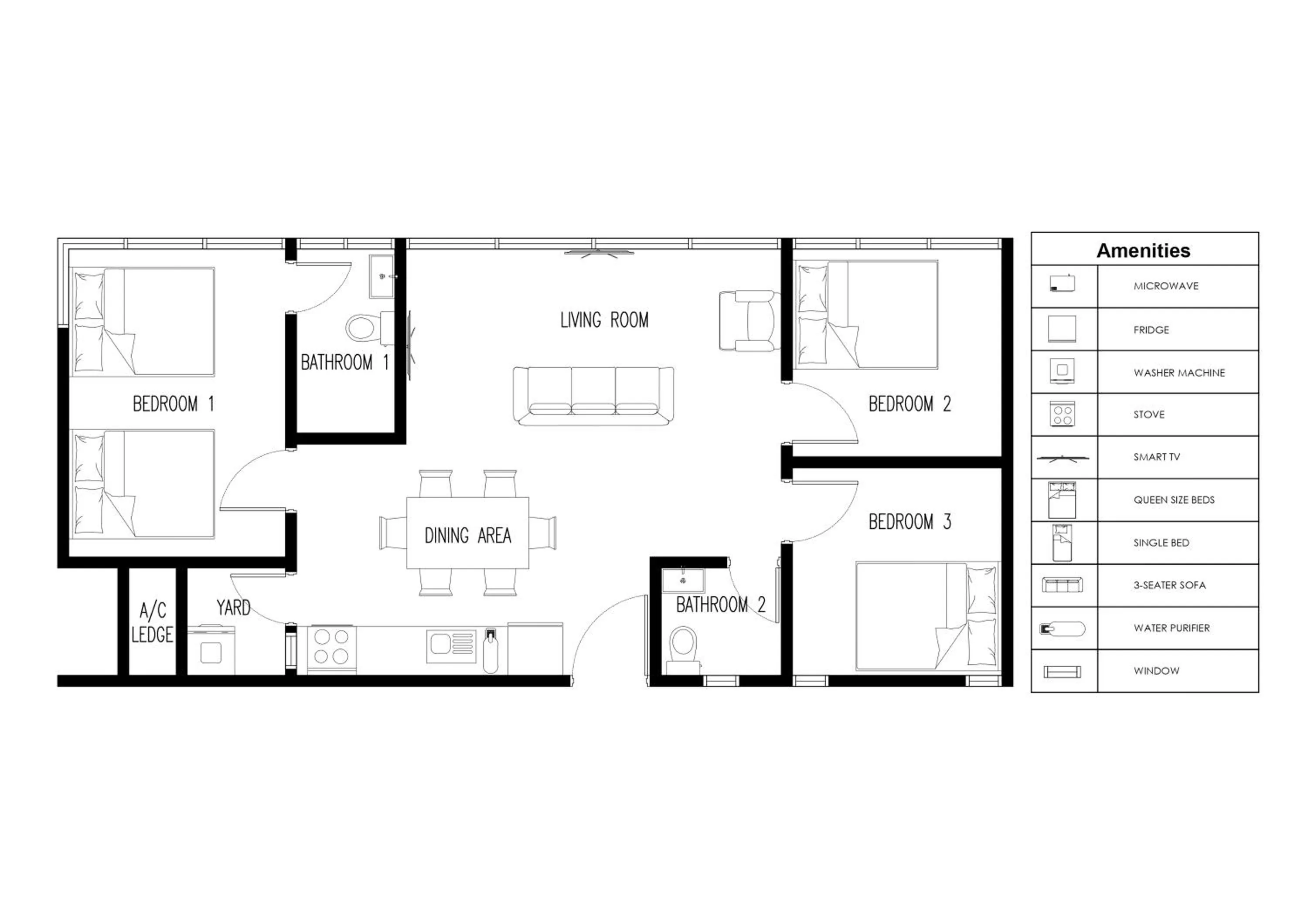 Floor plan in Urban Suites, Classic Collection by Stellar ALV