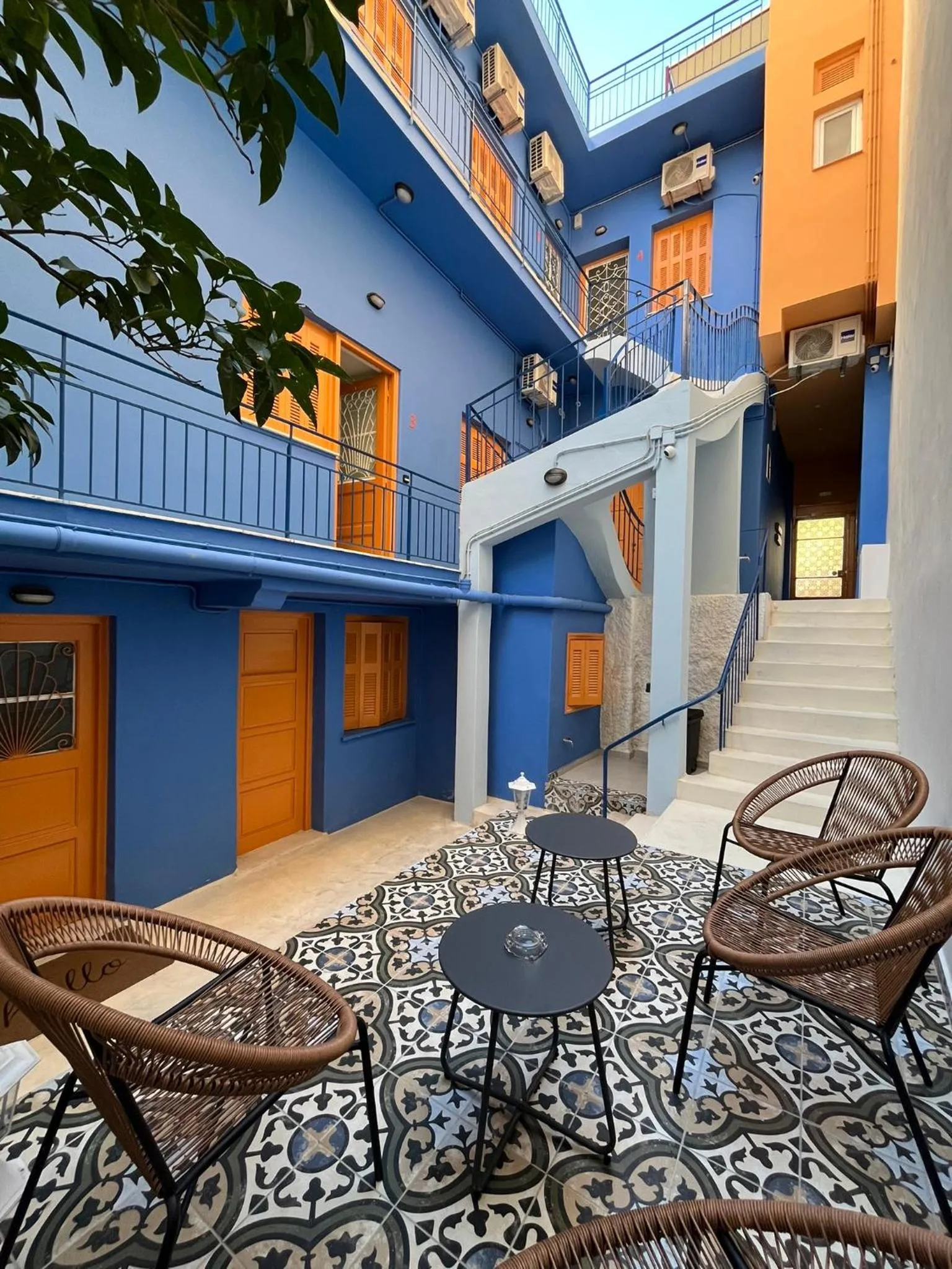 The blue house Athens
