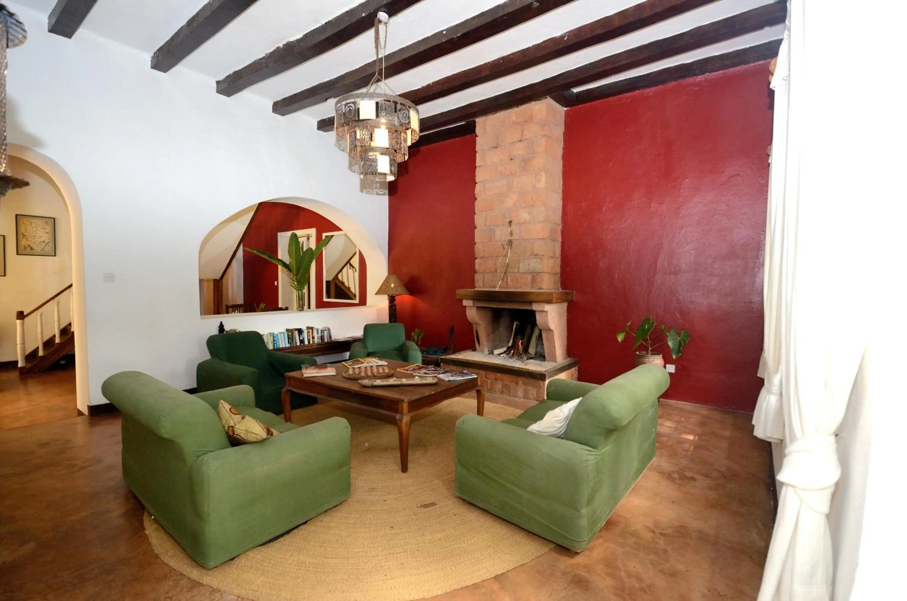 Living room in Arusha Safari Lodge