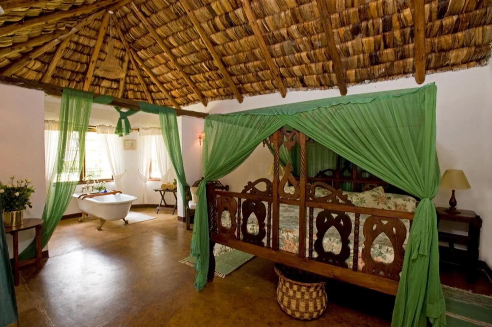 Bed in Arusha Safari Lodge