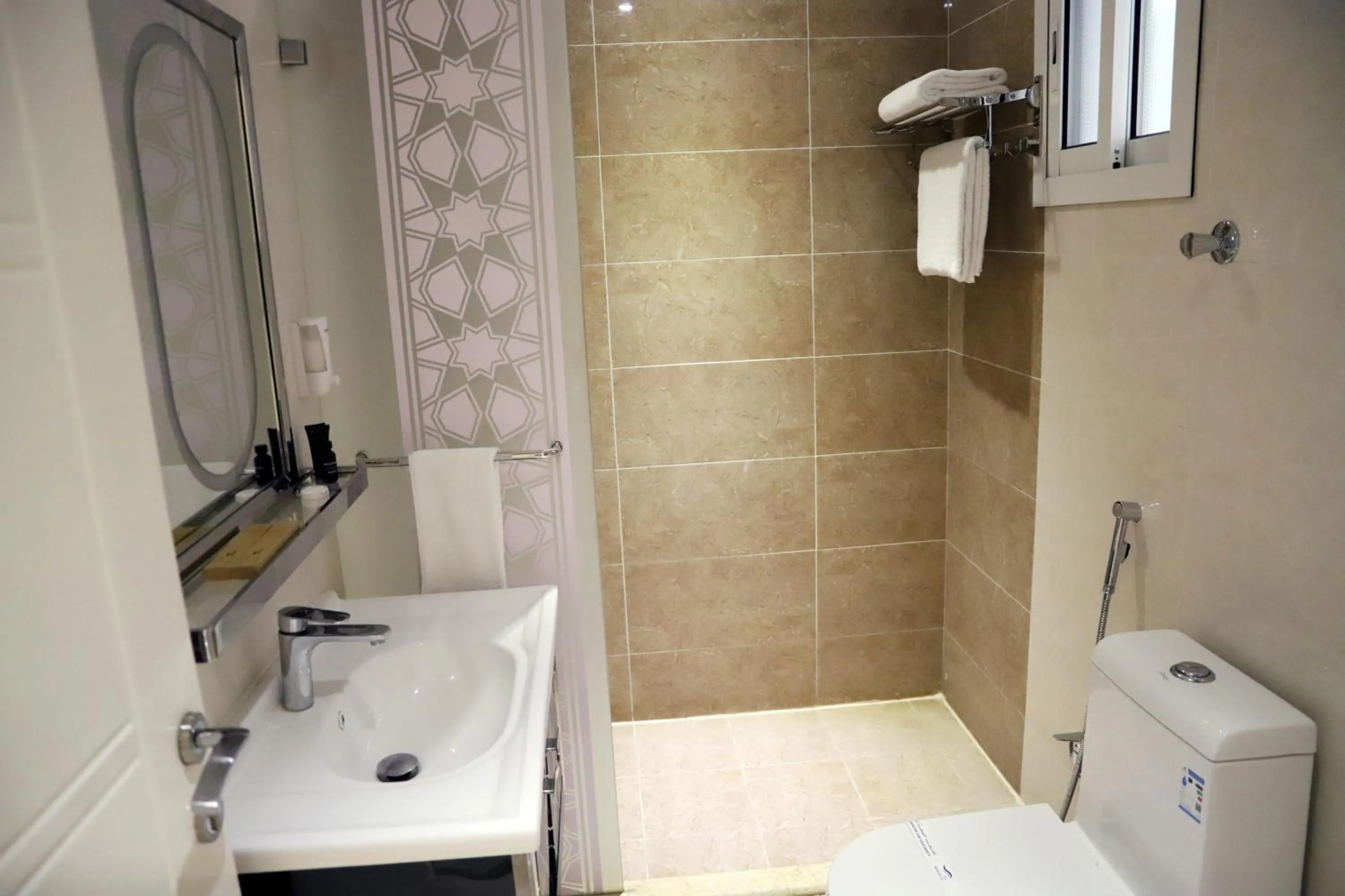 Shower in Sunrise Suites