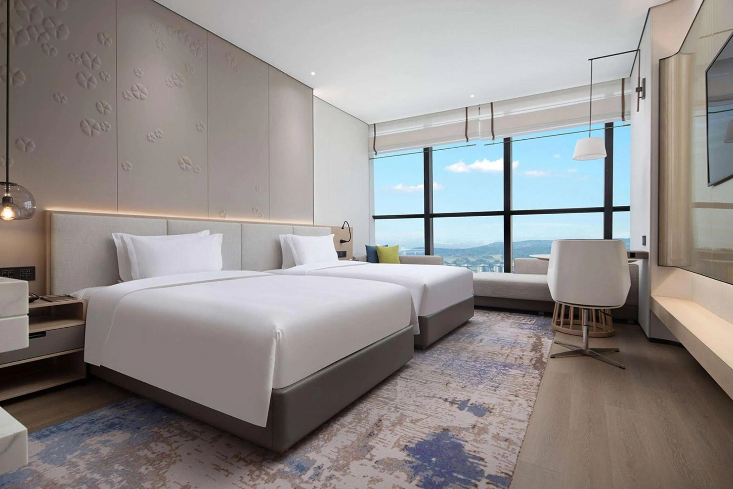 Photo of the whole room, Bed in Wyndham Foshan Nanhai
