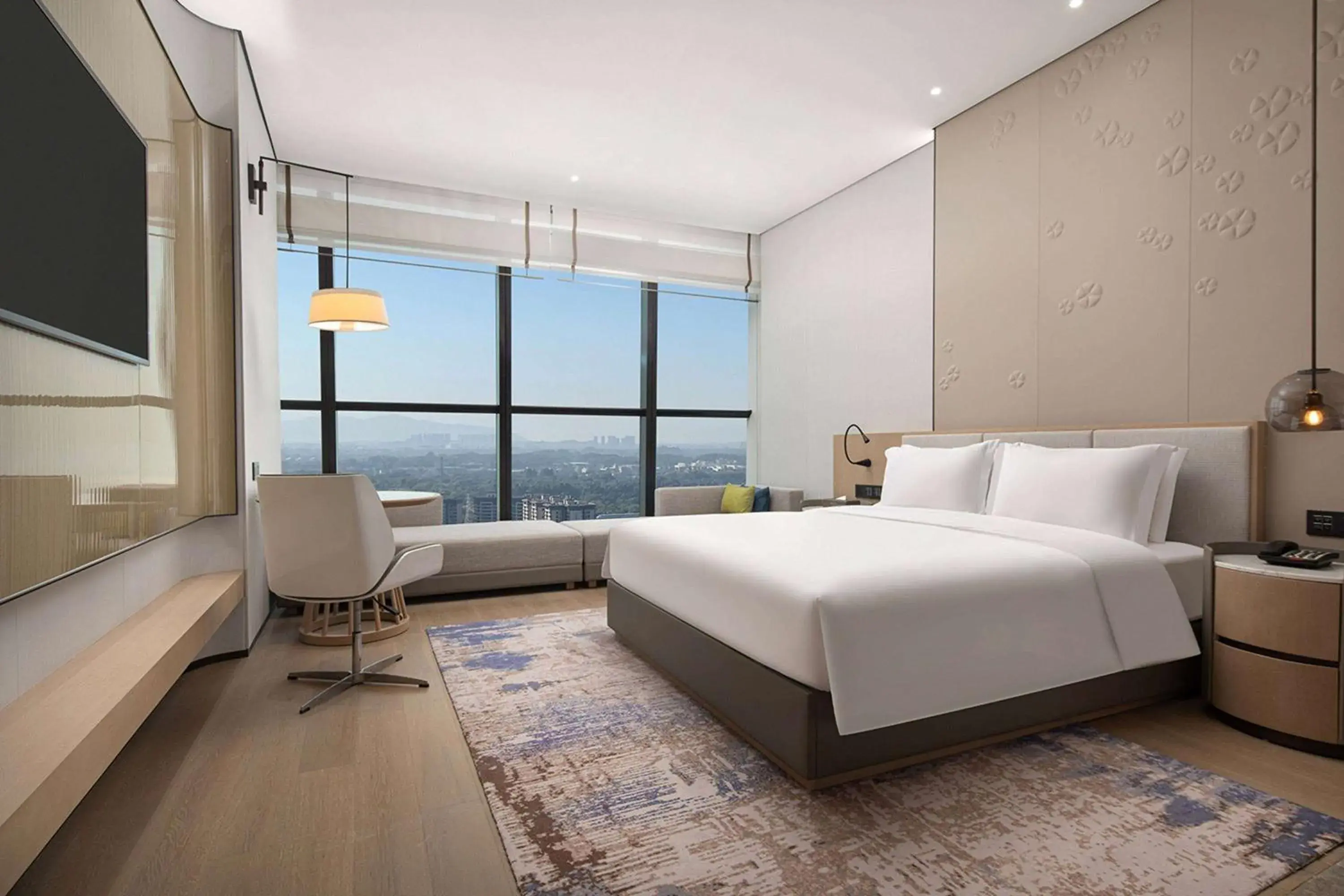 Photo of the whole room, Bed in Wyndham Foshan Nanhai Photo of the whole room, Bed in Wyndham Foshan Nanhai