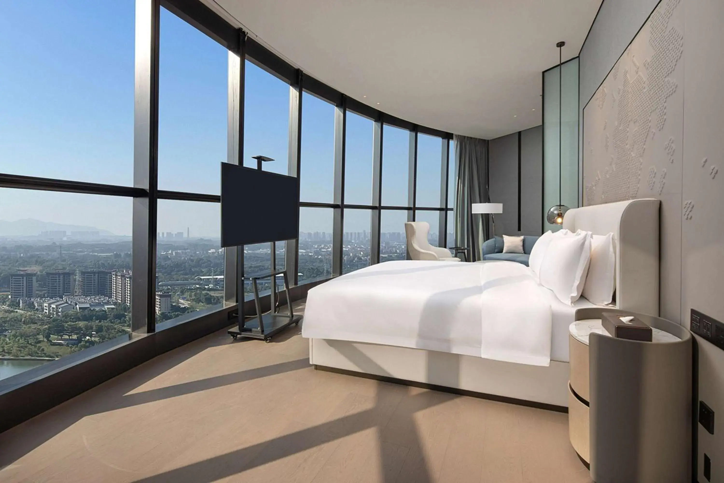 Photo of the whole room, Bed in Wyndham Foshan Nanhai Photo of the whole room, Bed in Wyndham Foshan Nanhai