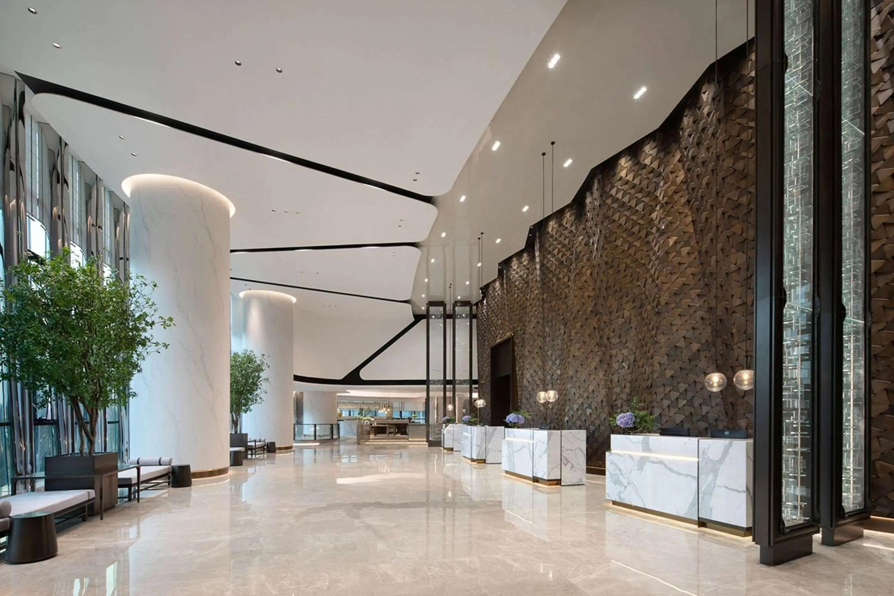 Lobby or reception in Wyndham Foshan Nanhai Lobby or reception in Wyndham Foshan Nanhai