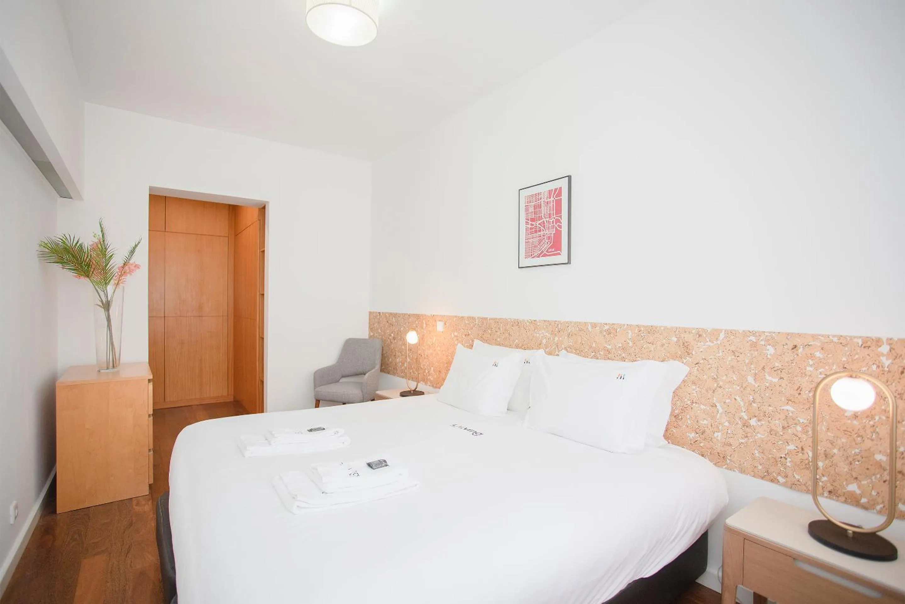 Bed in Liiiving in Porto - Light Trendy Apartment