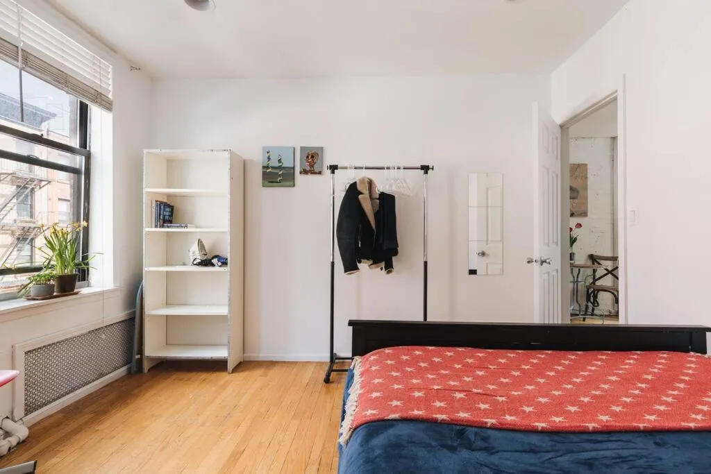 Bedroom, Bed in East Village Townhouse