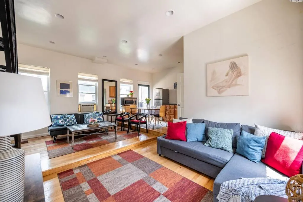 Living room in East Village Townhouse