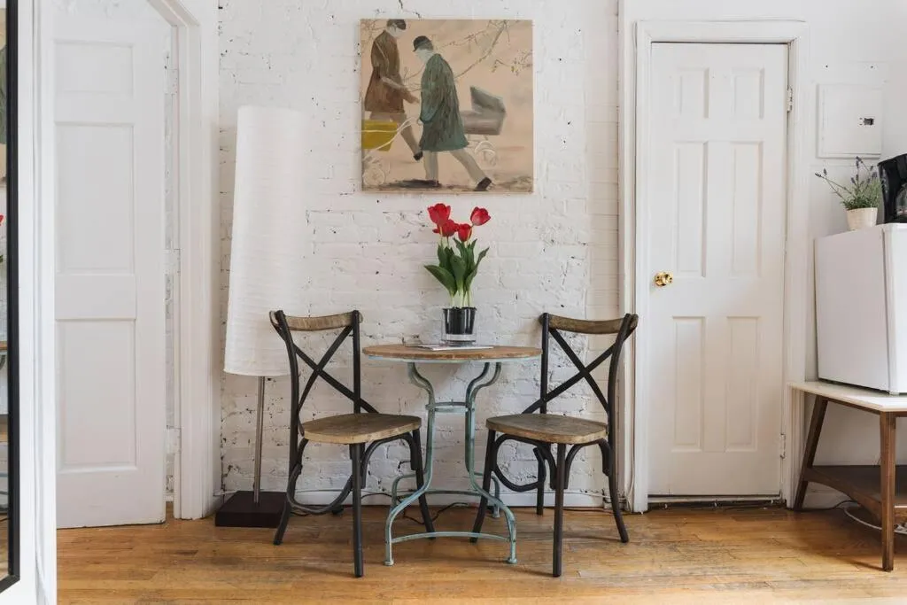 Seating area in East Village Townhouse