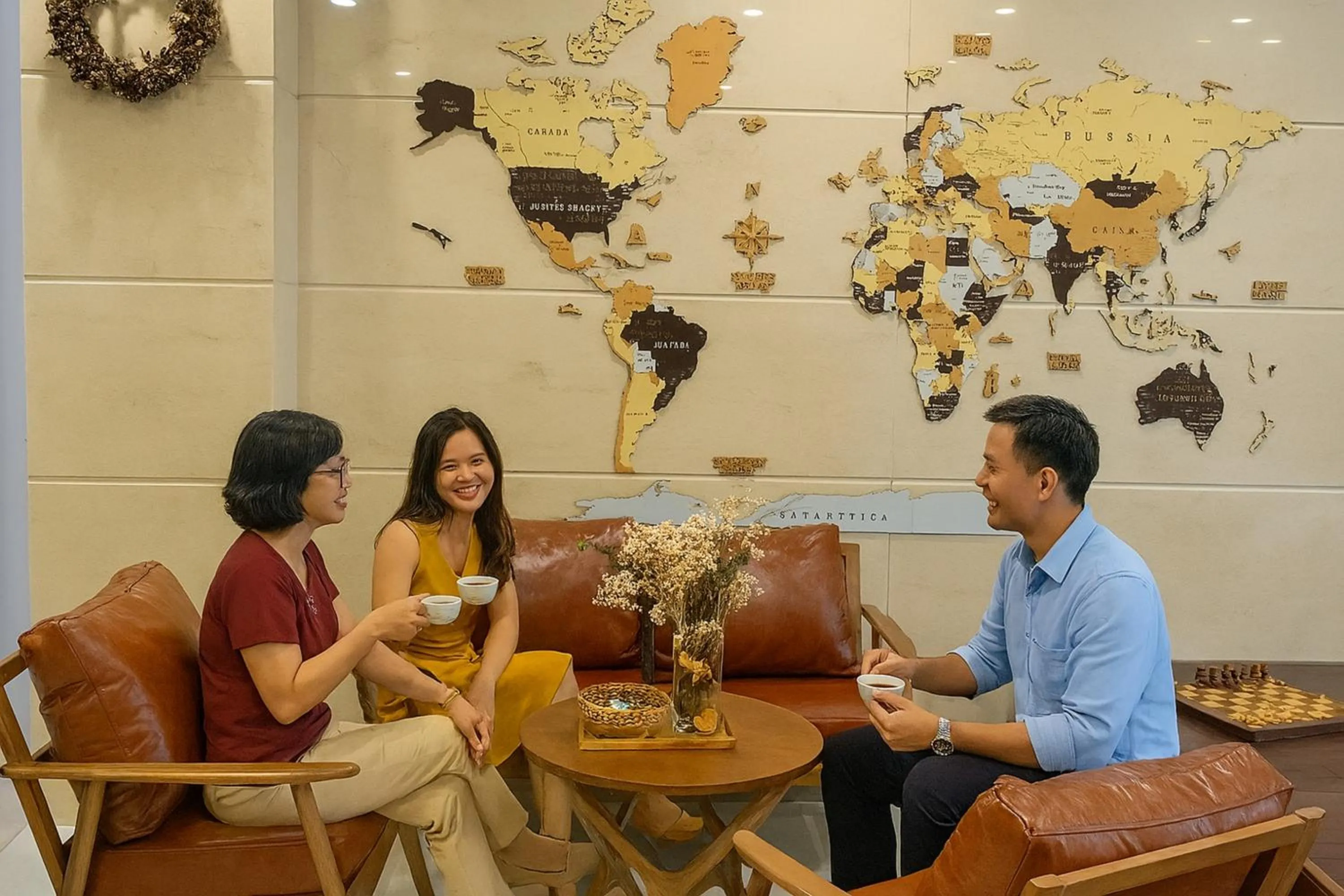 Seating area in Yen Indochine