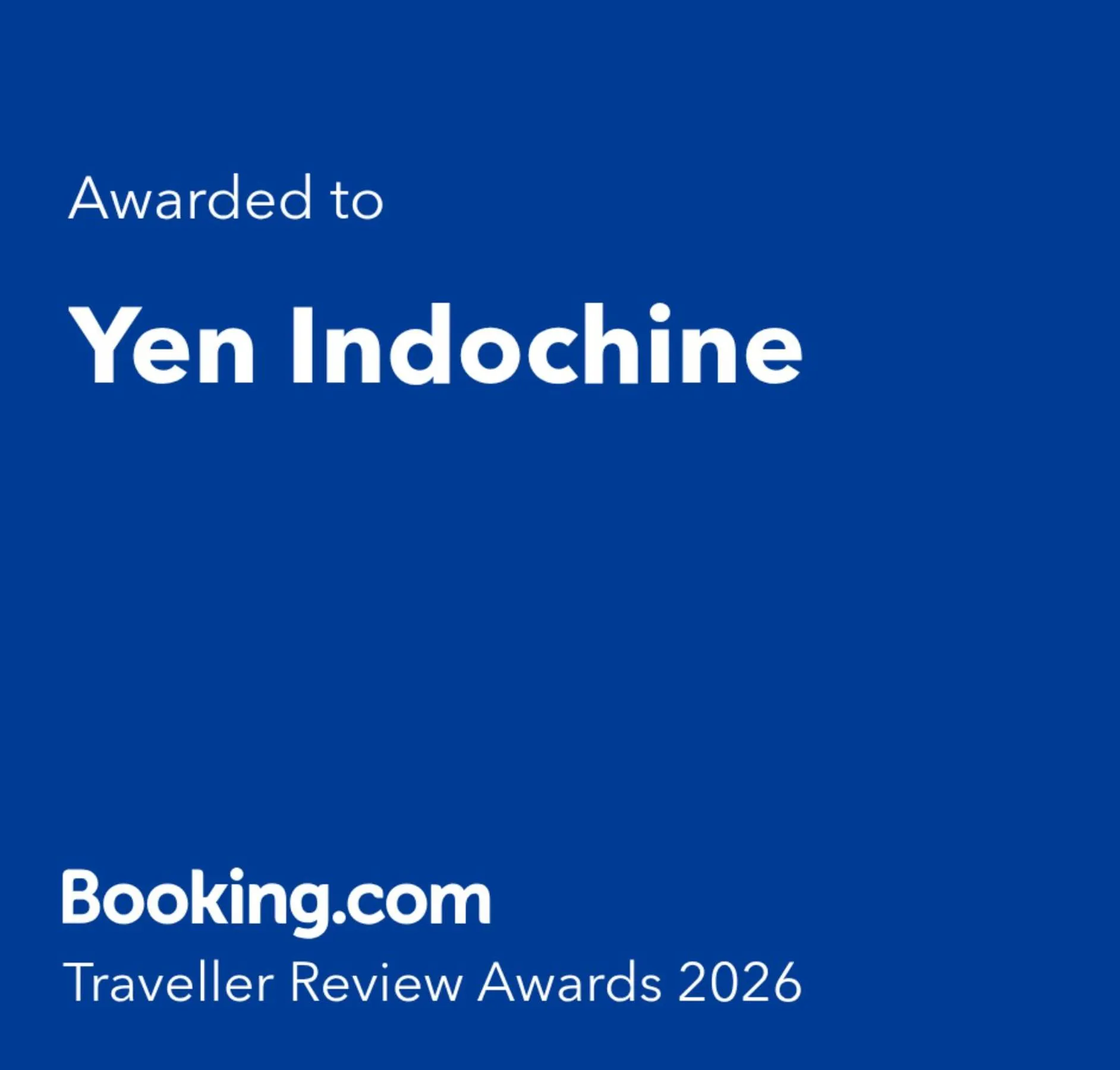 Certificate/Award in Yen Indochine