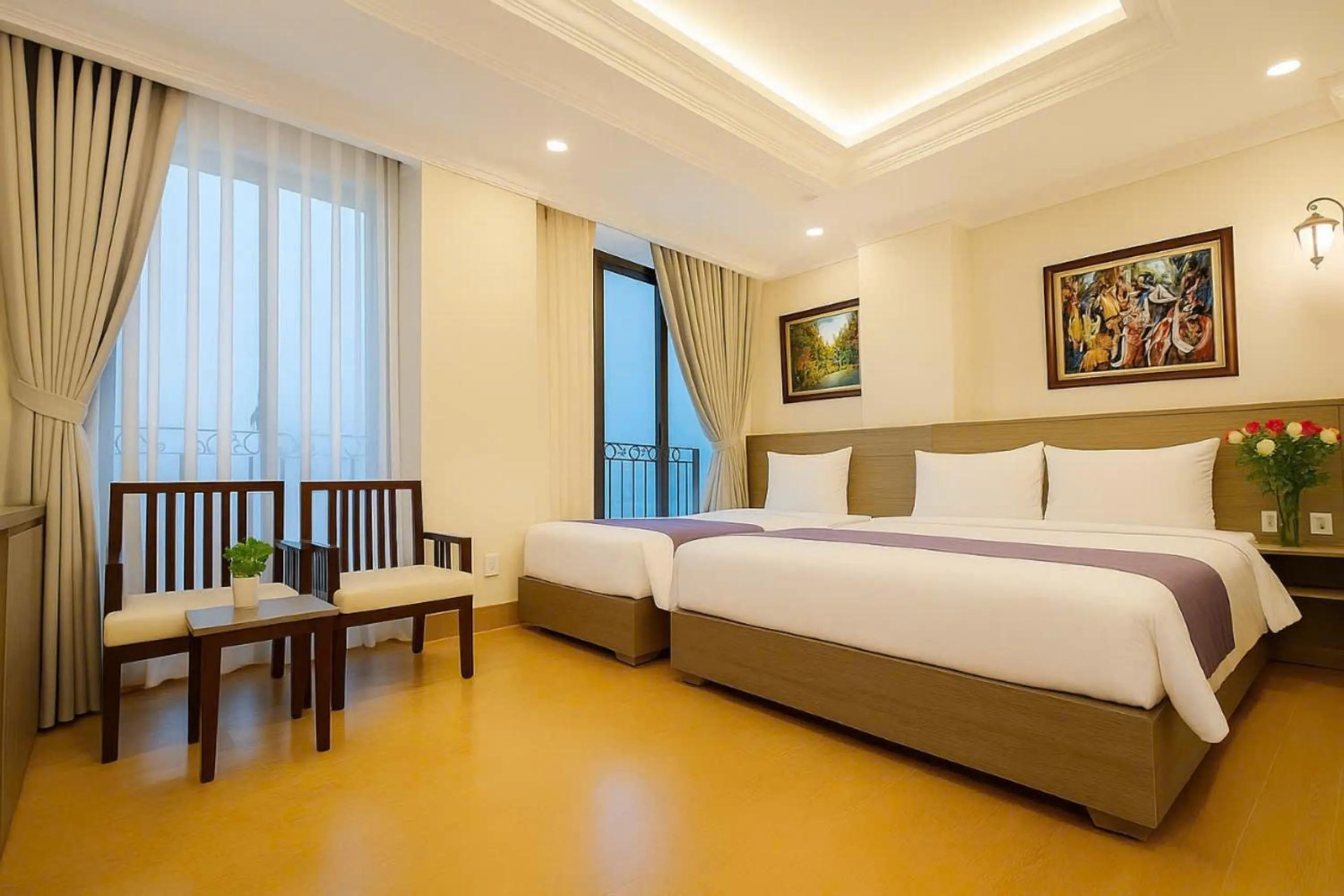 Bedroom, Bed in Yen Indochine