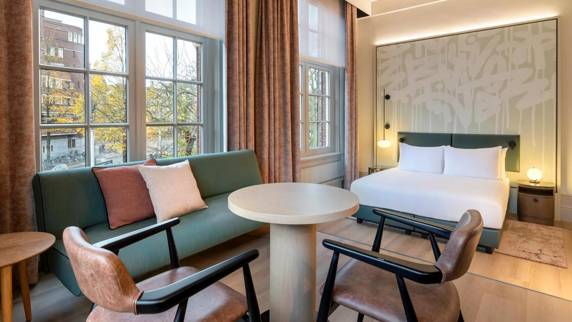 Photo of the whole room, Bed in The College Hotel Amsterdam, Autograph Collection