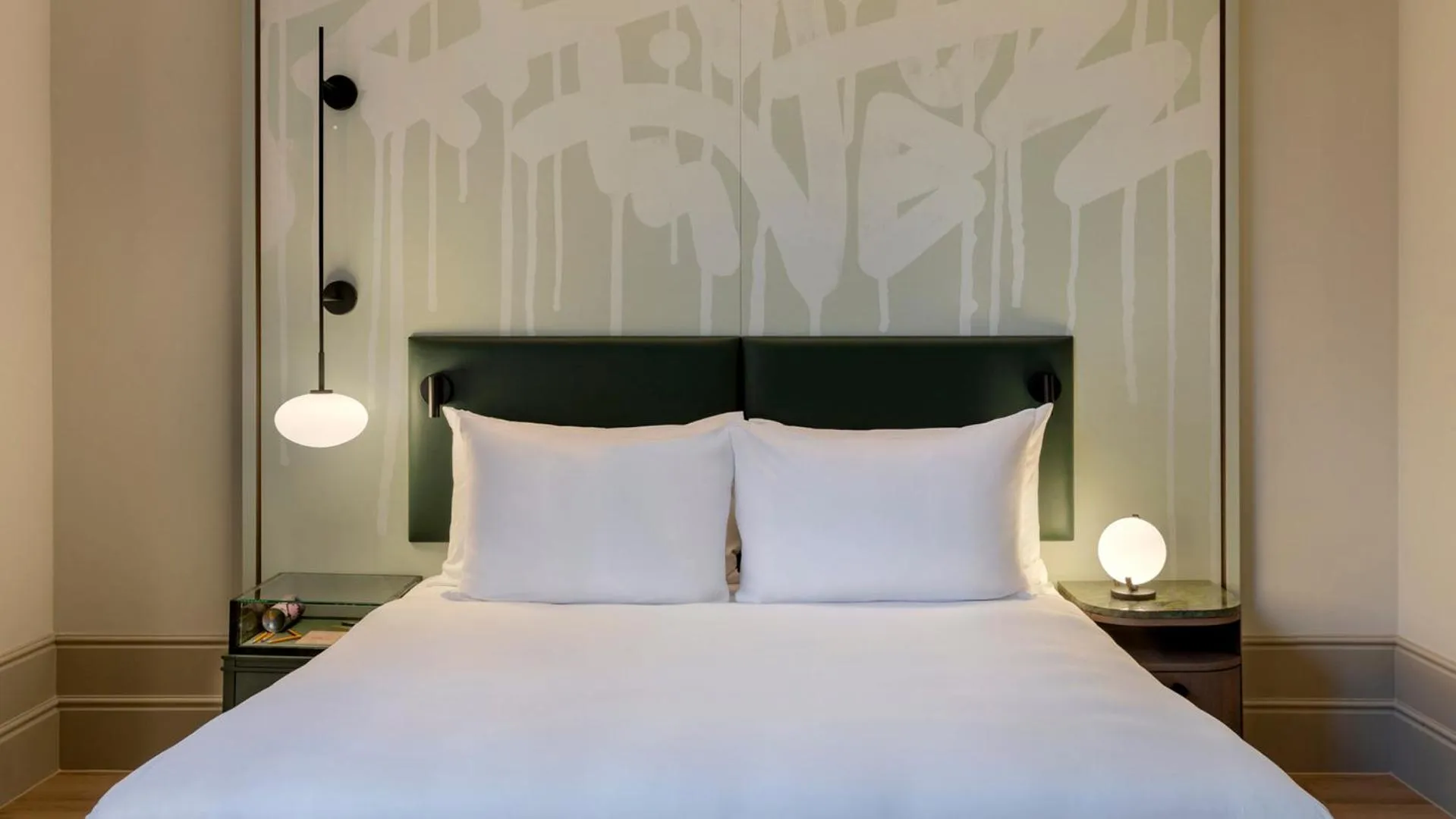 Bed in The College Hotel Amsterdam, Autograph Collection