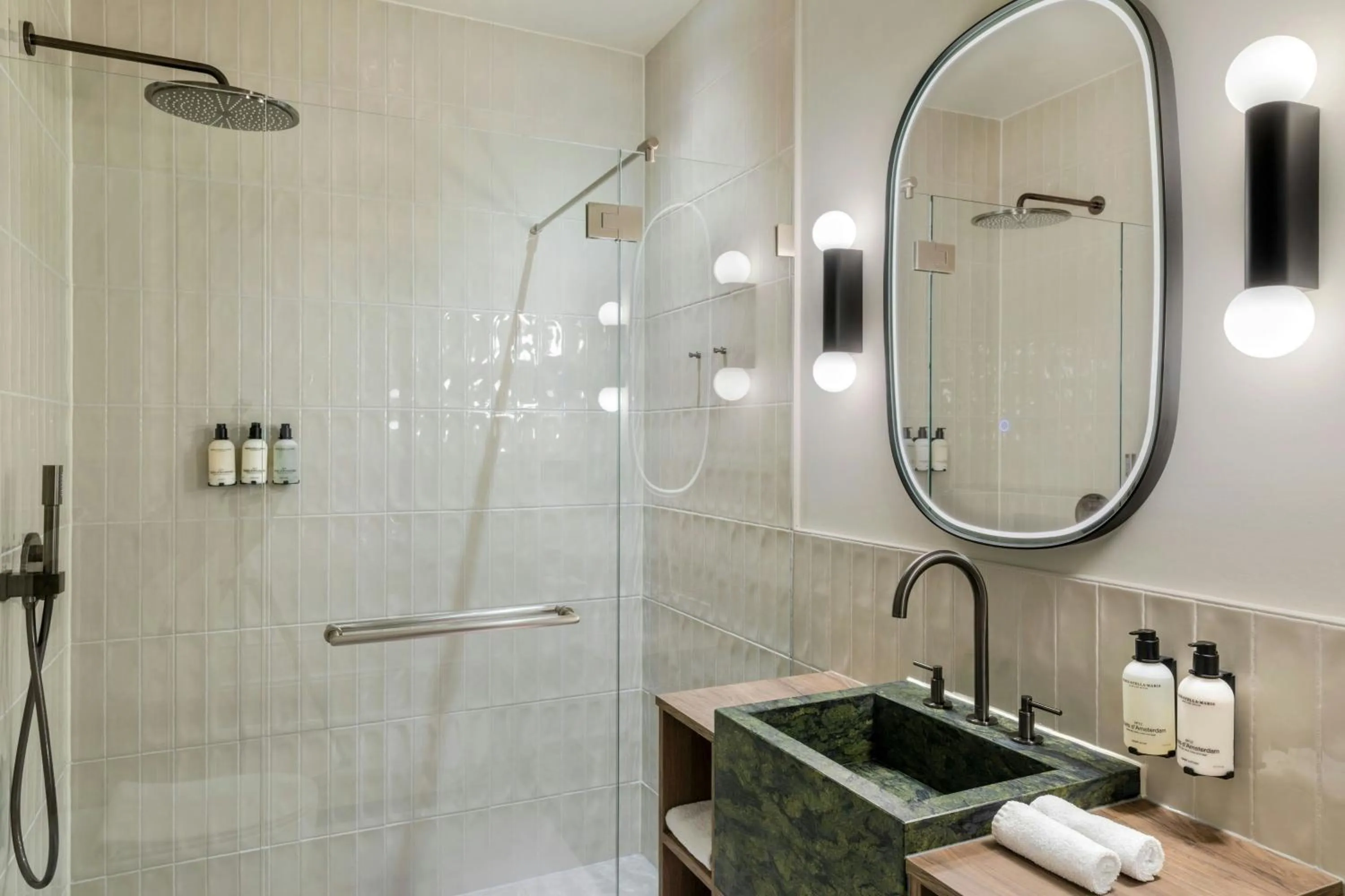 Bathroom in The College Hotel Amsterdam, Autograph Collection