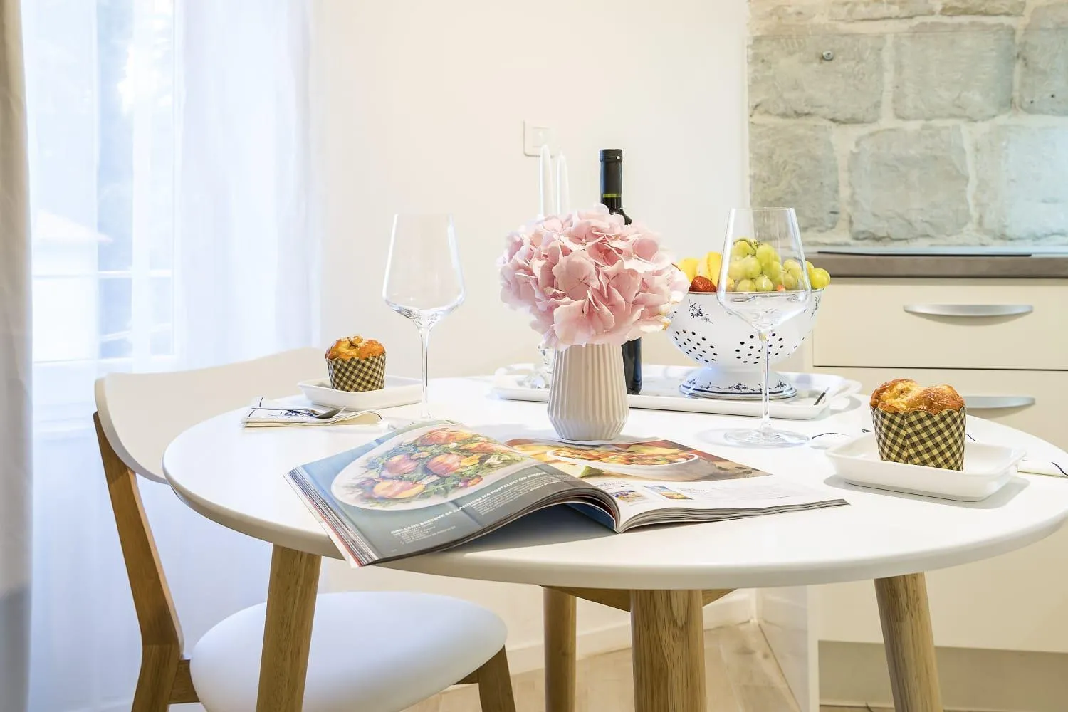 Food and drinks in Studio Apartments Petar in old part of town