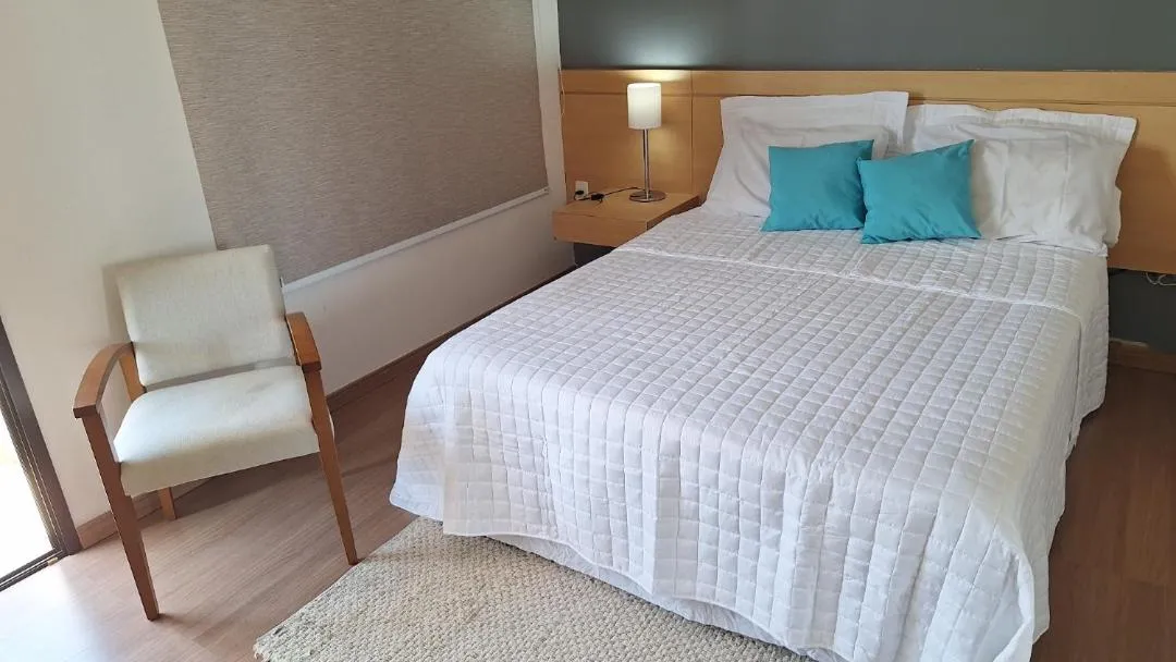 Bed in FLAT in DENTRO DO HOTEL 4 ESTRELAS - RUA DIOGO MOREIRA 247 , CORAÇÃO DA FARIA LIMA - ÓTIMA LOCALIZAÇÃO, e CONFORTO