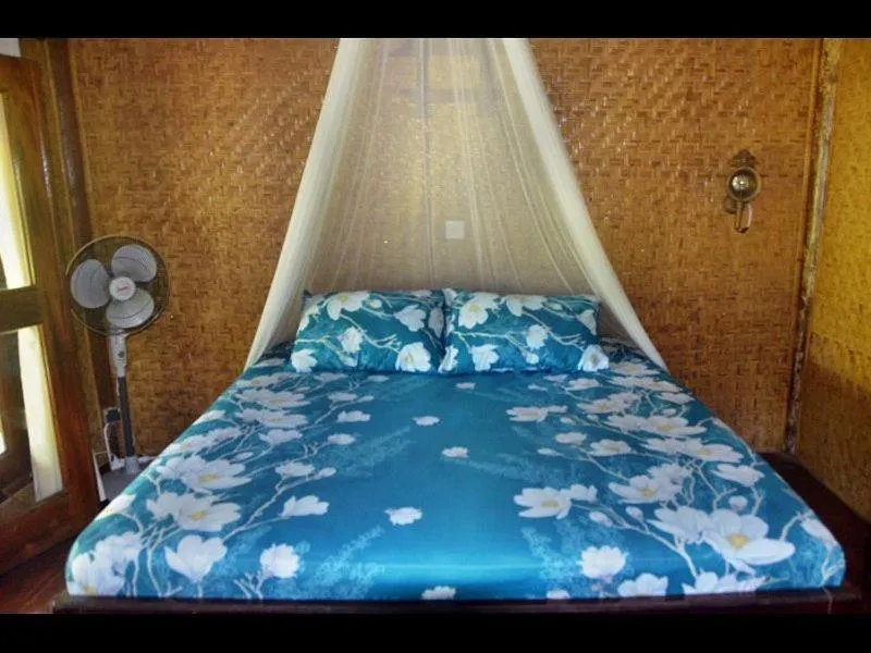 Bed in AMIGOS BUNGALOWS GILI MENO