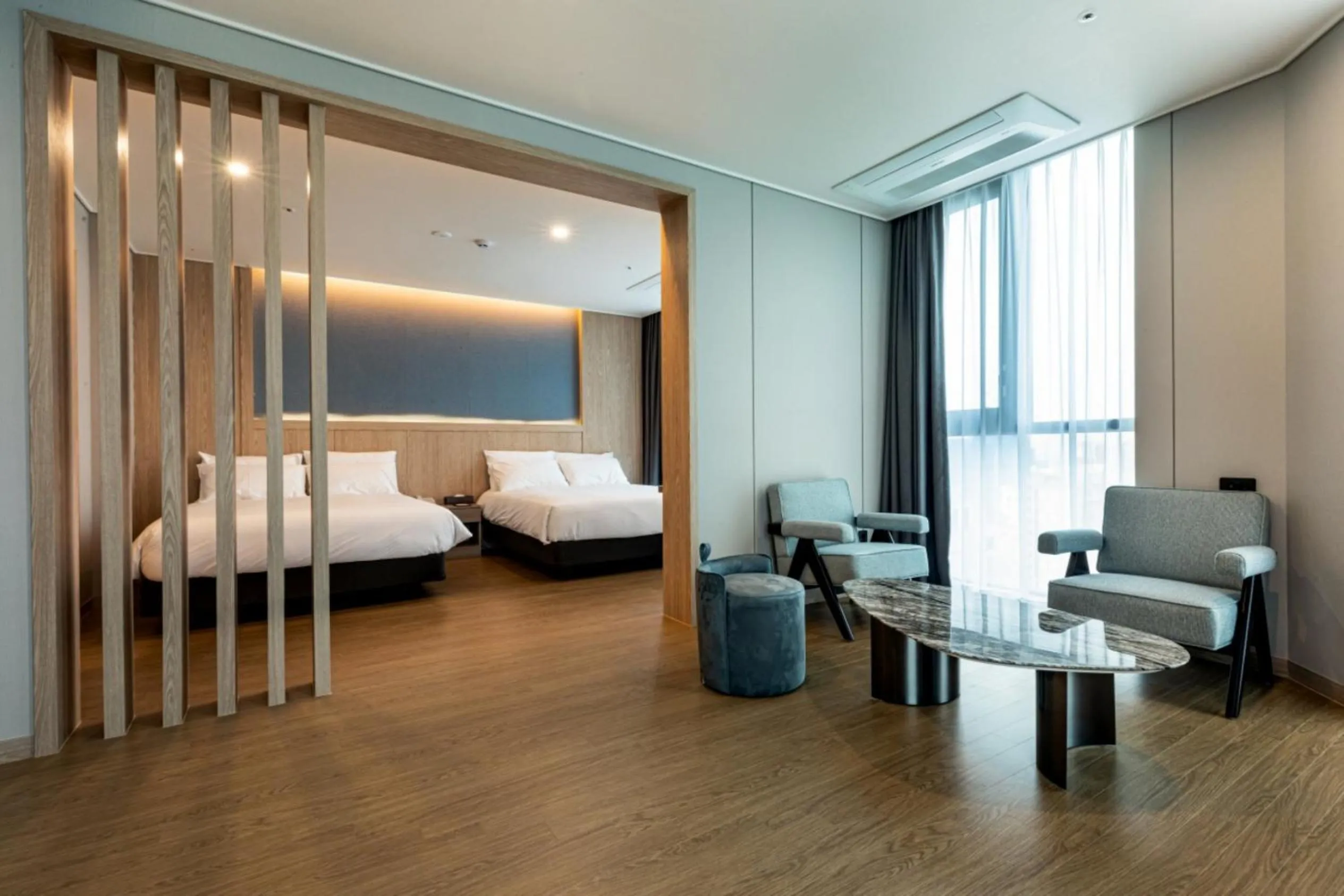 Bed in Jeju Bolton Hotel