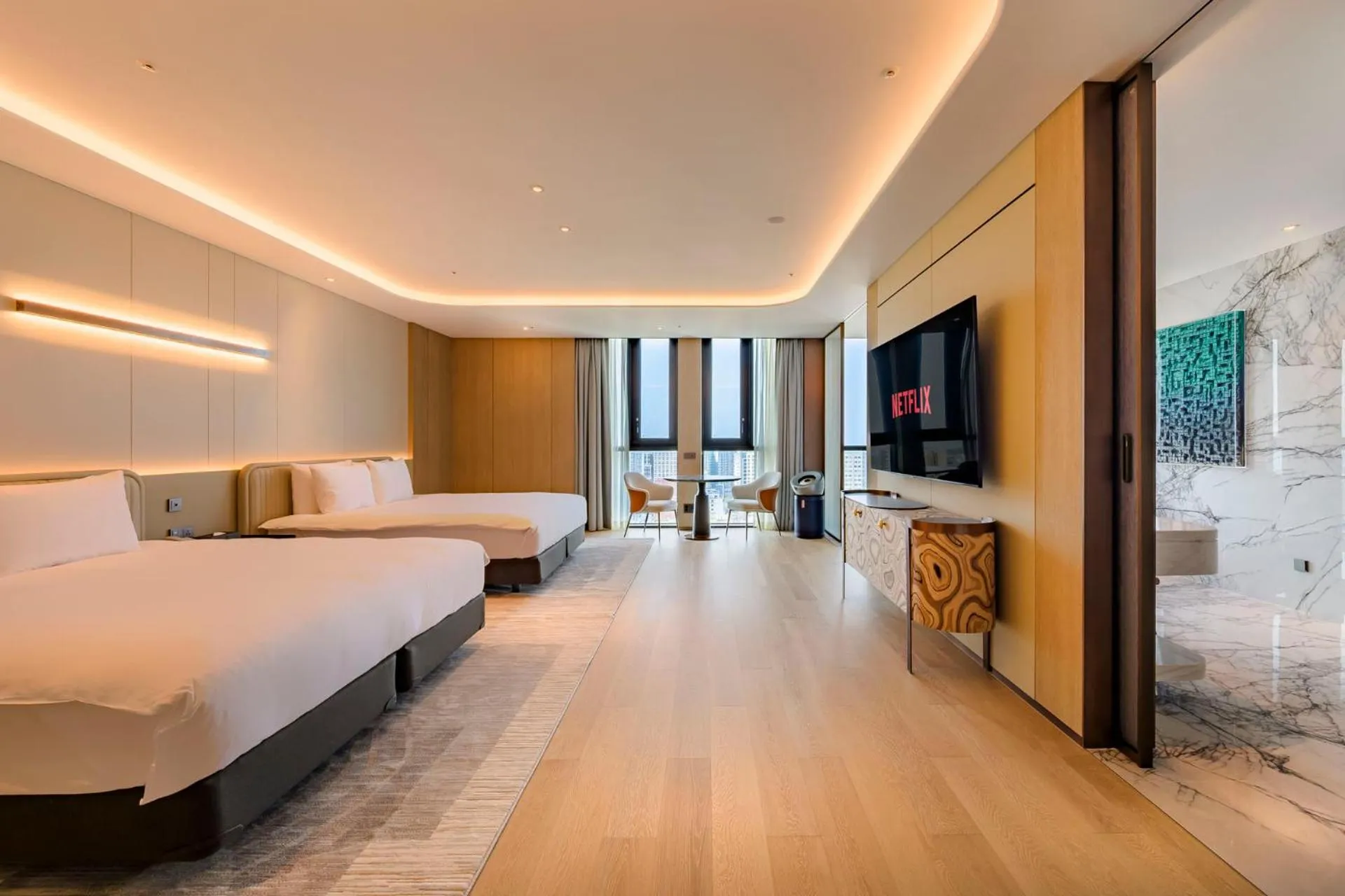 Bedroom, Bed in Jeju Bolton Hotel