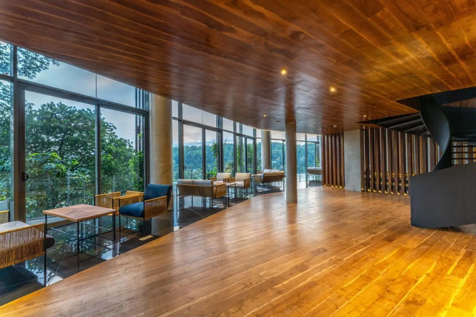 Seating area in The Trees, Kandy Seating area in The Trees, Kandy