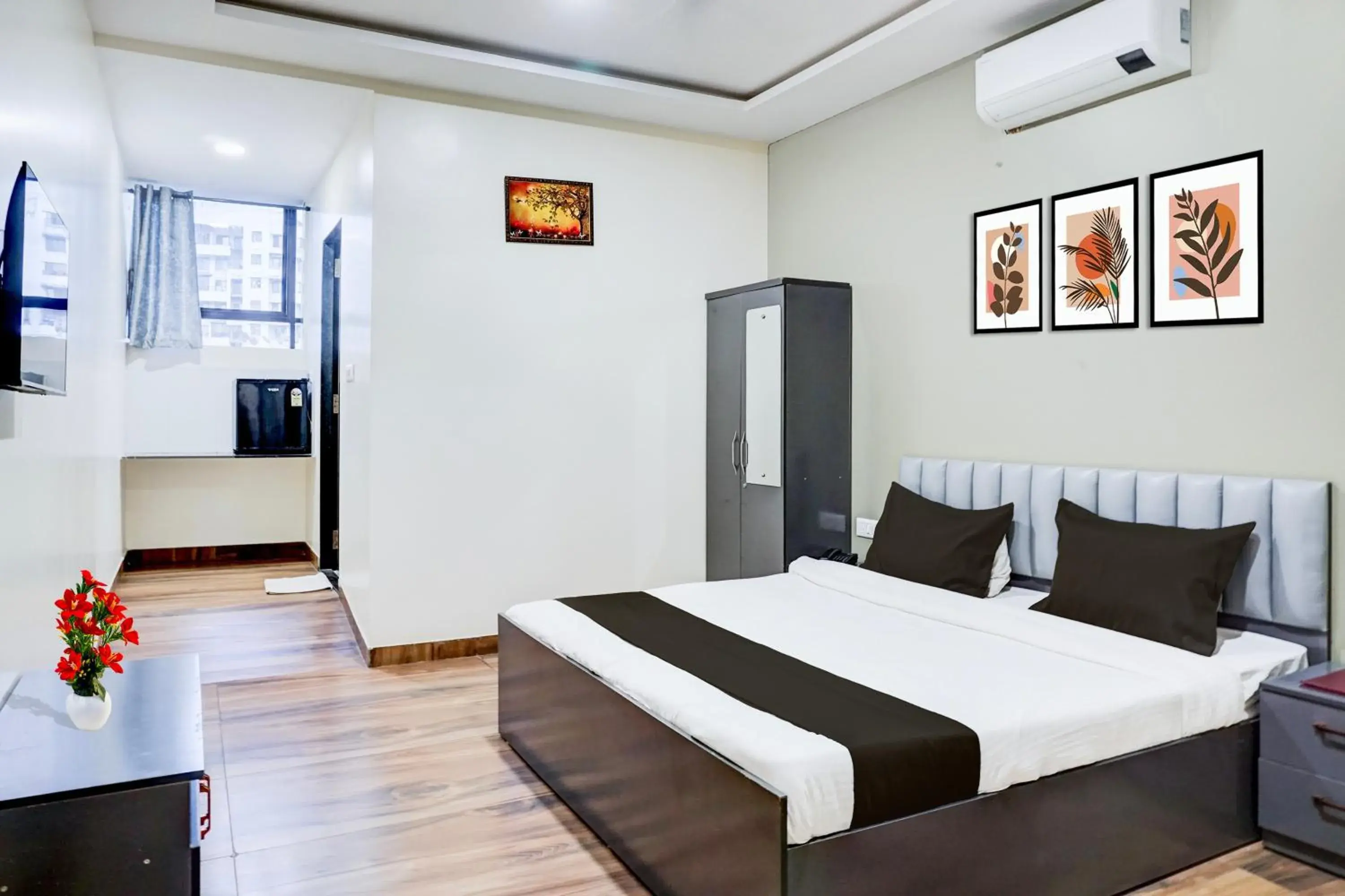 Bedroom, Bed in Super Collection O Pashan-Sus Road Baner Formerly Grey Stone Bedroom, Bed in Super Collection O Pashan-Sus Road Baner Formerly Grey Stone