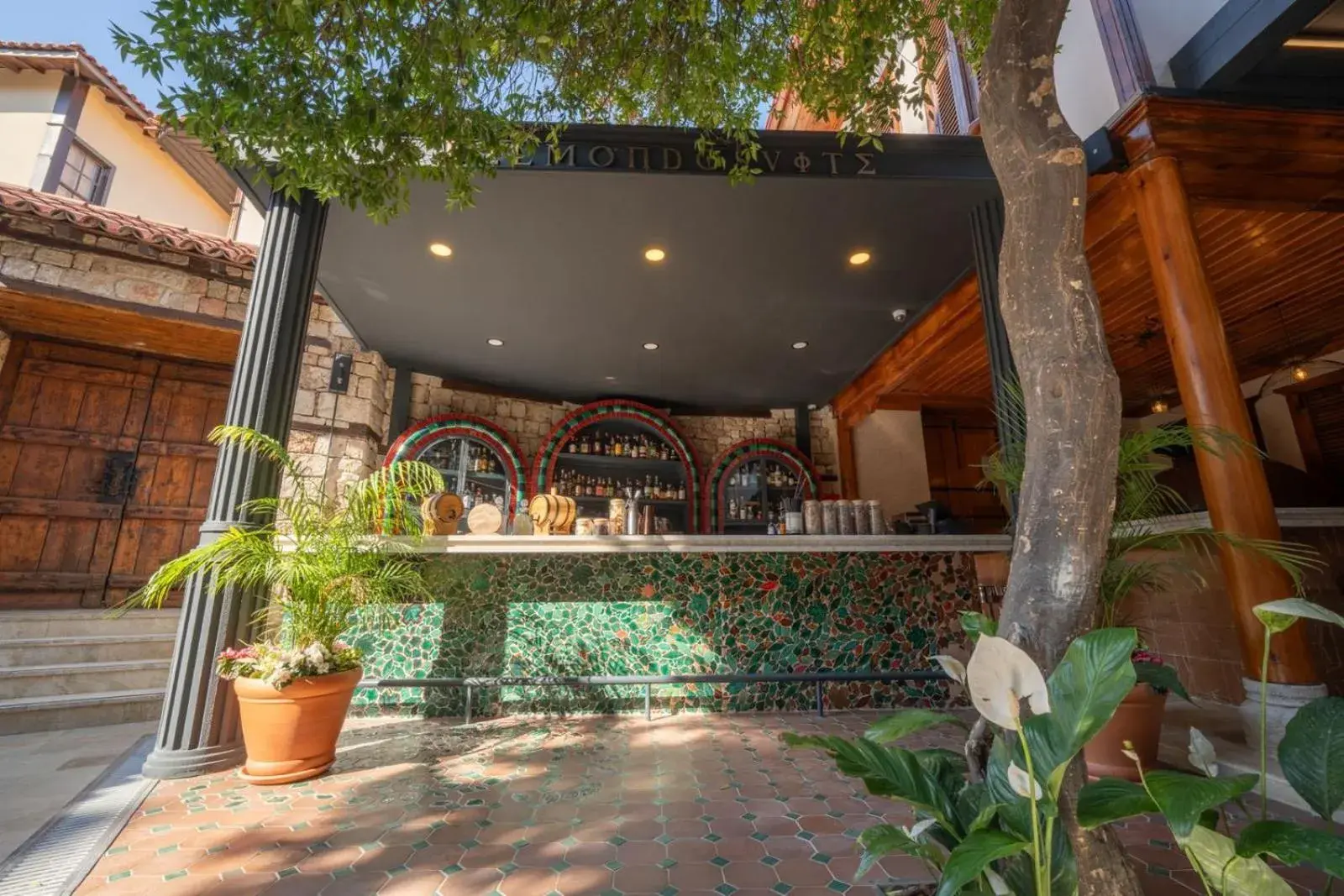 Patio in Belmondo Suites Old Town Antalya Patio in Belmondo Suites Old Town Antalya