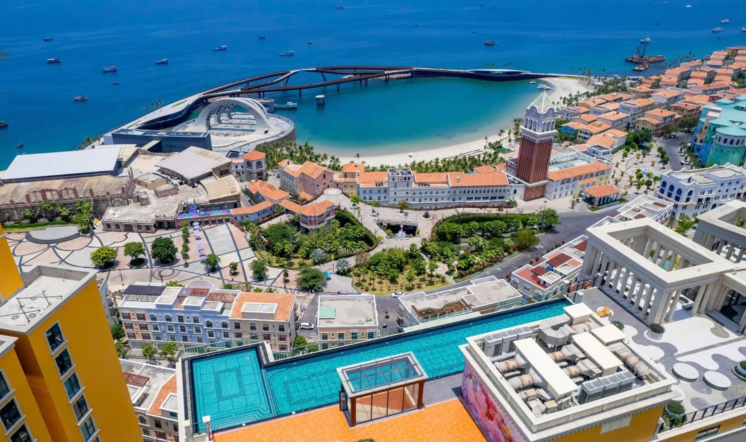 Property building in Rosie Hillside Seaview Phu Quoc Apartment