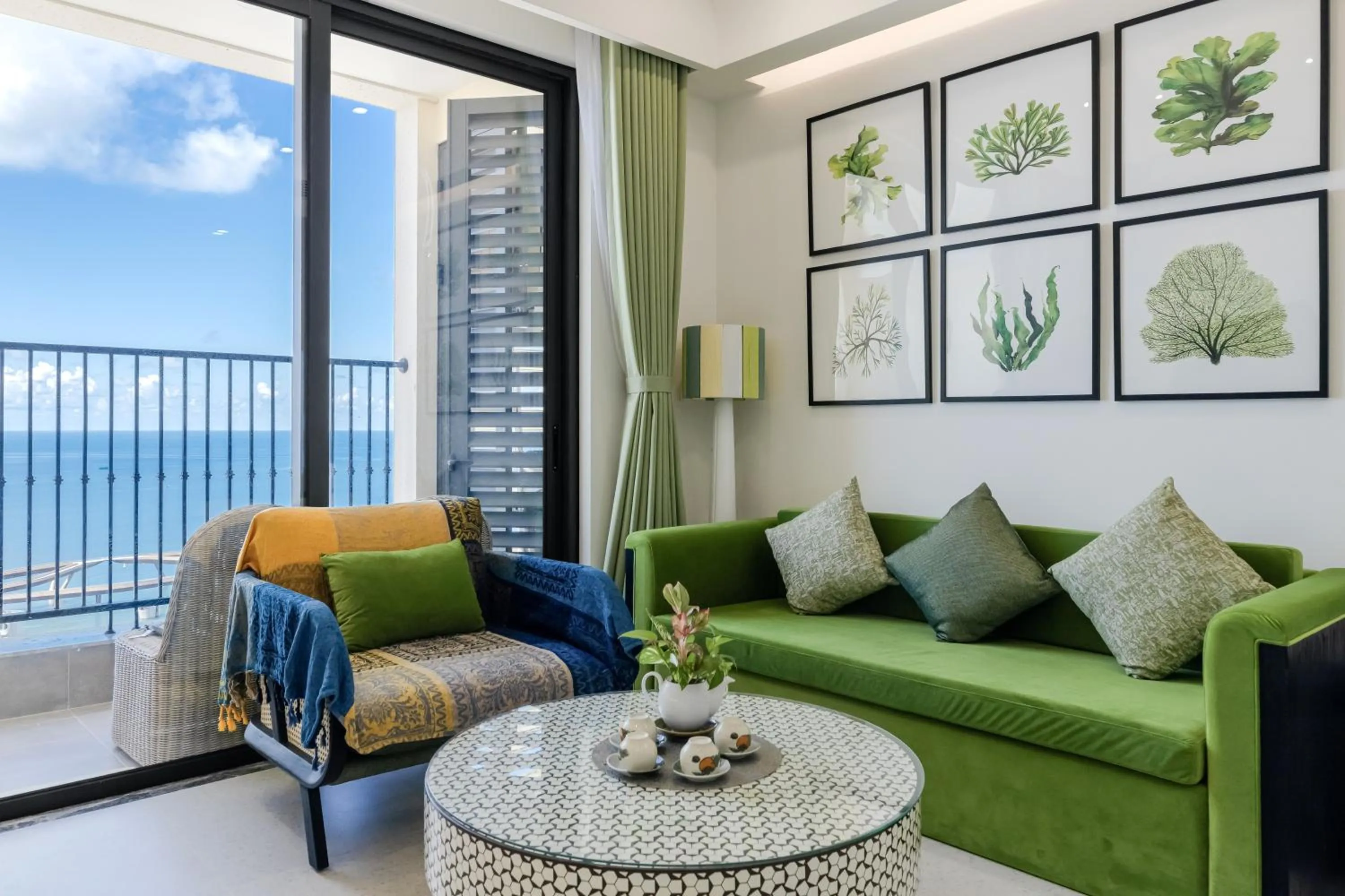 Balcony/Terrace in Rosie Hillside Seaview Phu Quoc Apartment