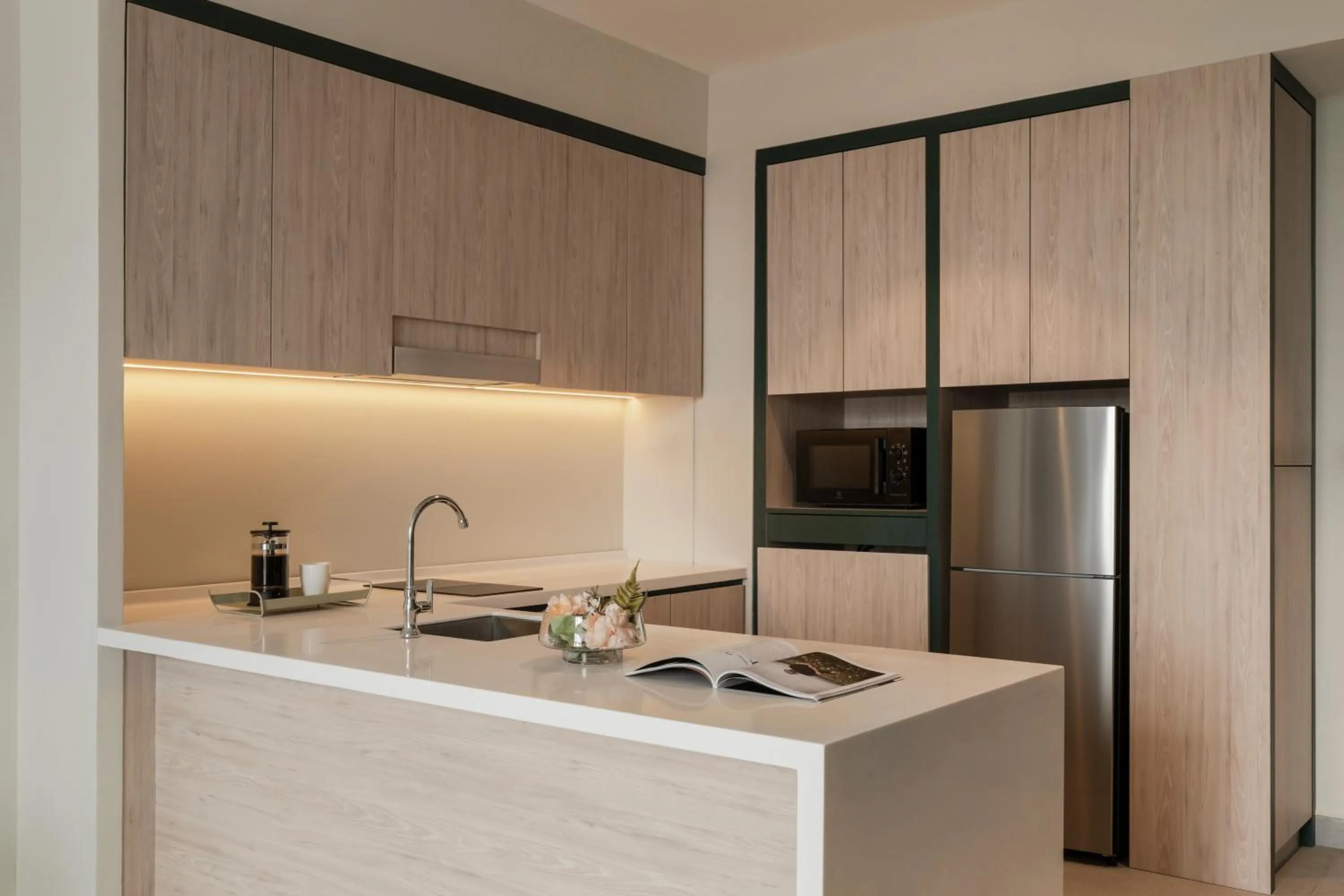 Kitchen or kitchenette in Citadines Waterfront Kota Kinabalu