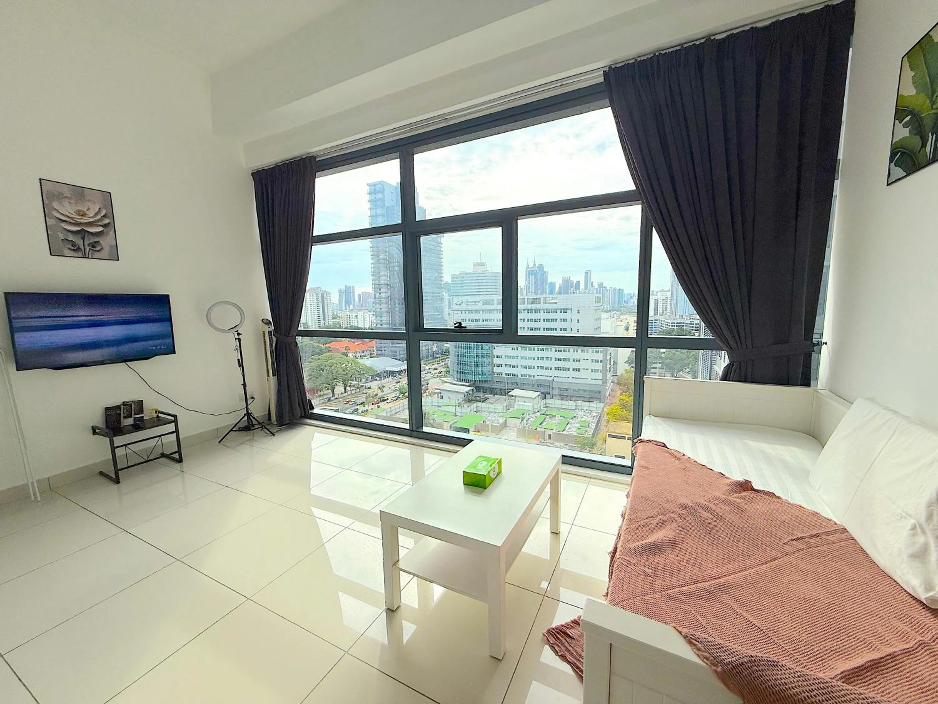 View (from property/room), Bed in 3 Towers Jalan Ampang By Serenity Vacation Homes