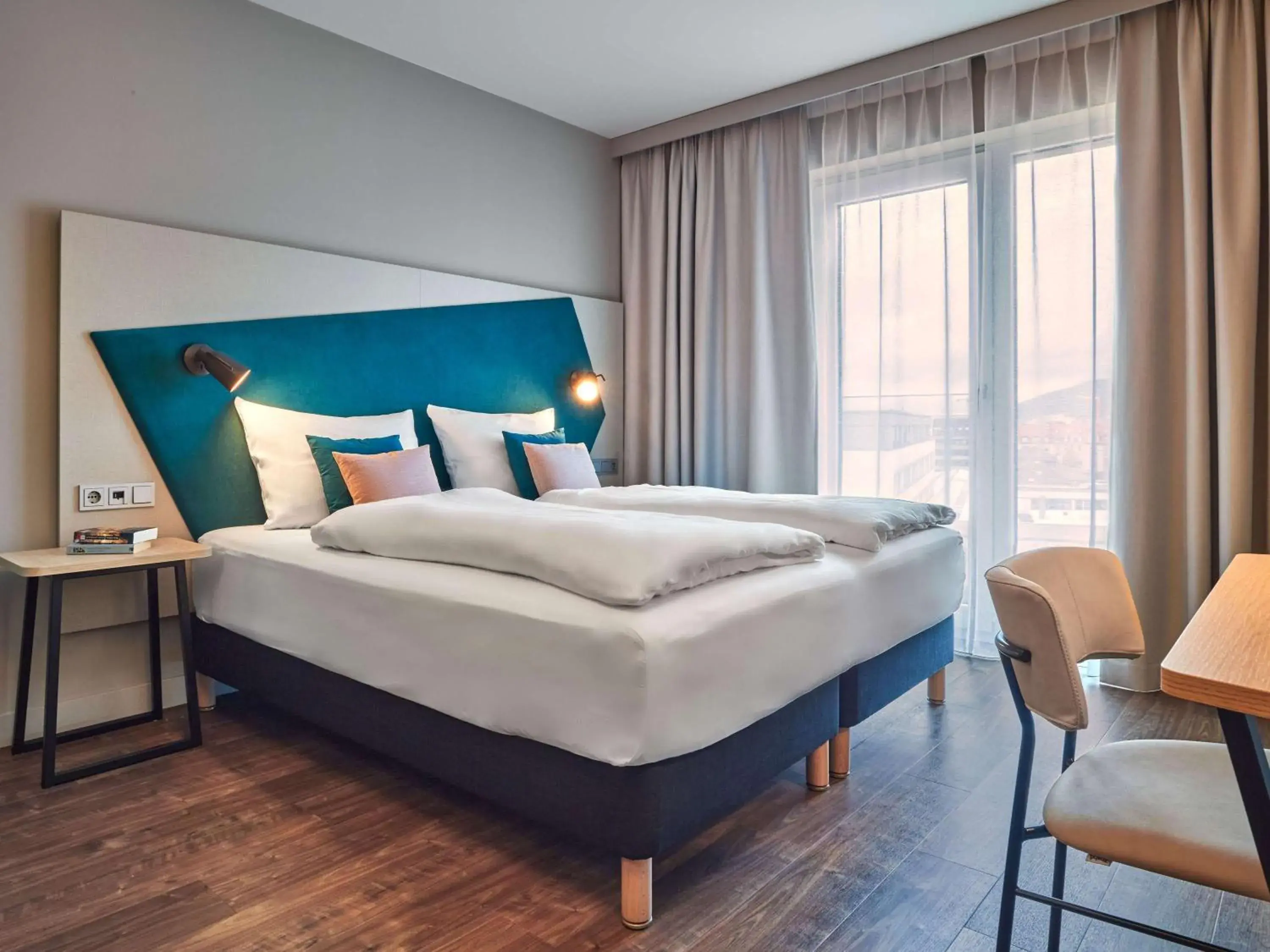 Bedroom, Bed in Aparthotel Adagio Heidelberg Bedroom, Bed in Aparthotel Adagio Heidelberg