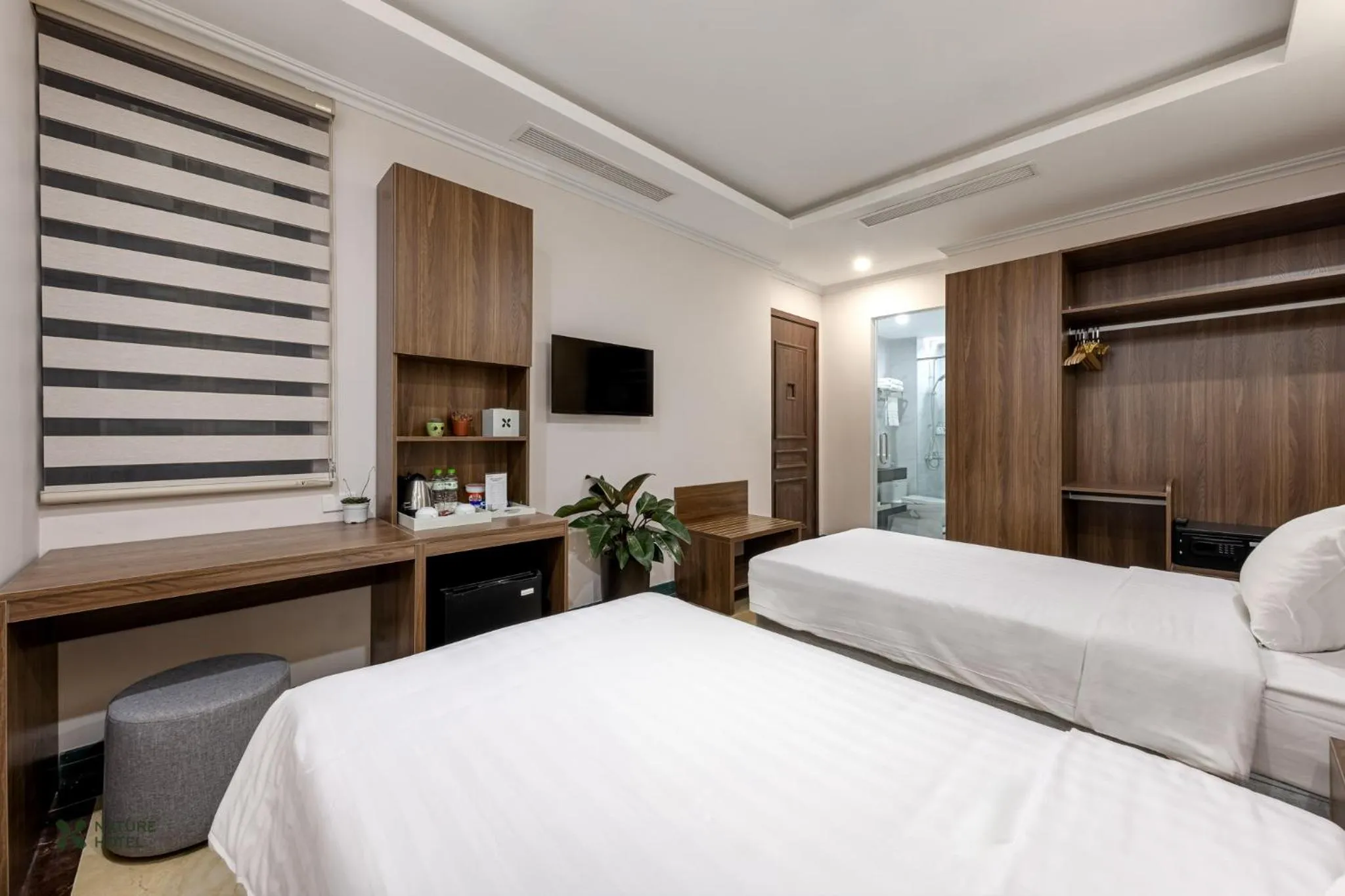 View (from property/room), Bed in Nature Hotel