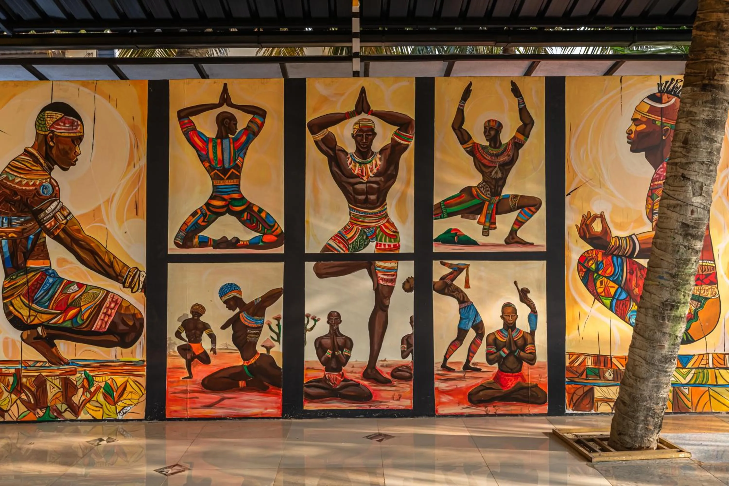 Decorative detail in Whoopers Boutique Hotel Morjim