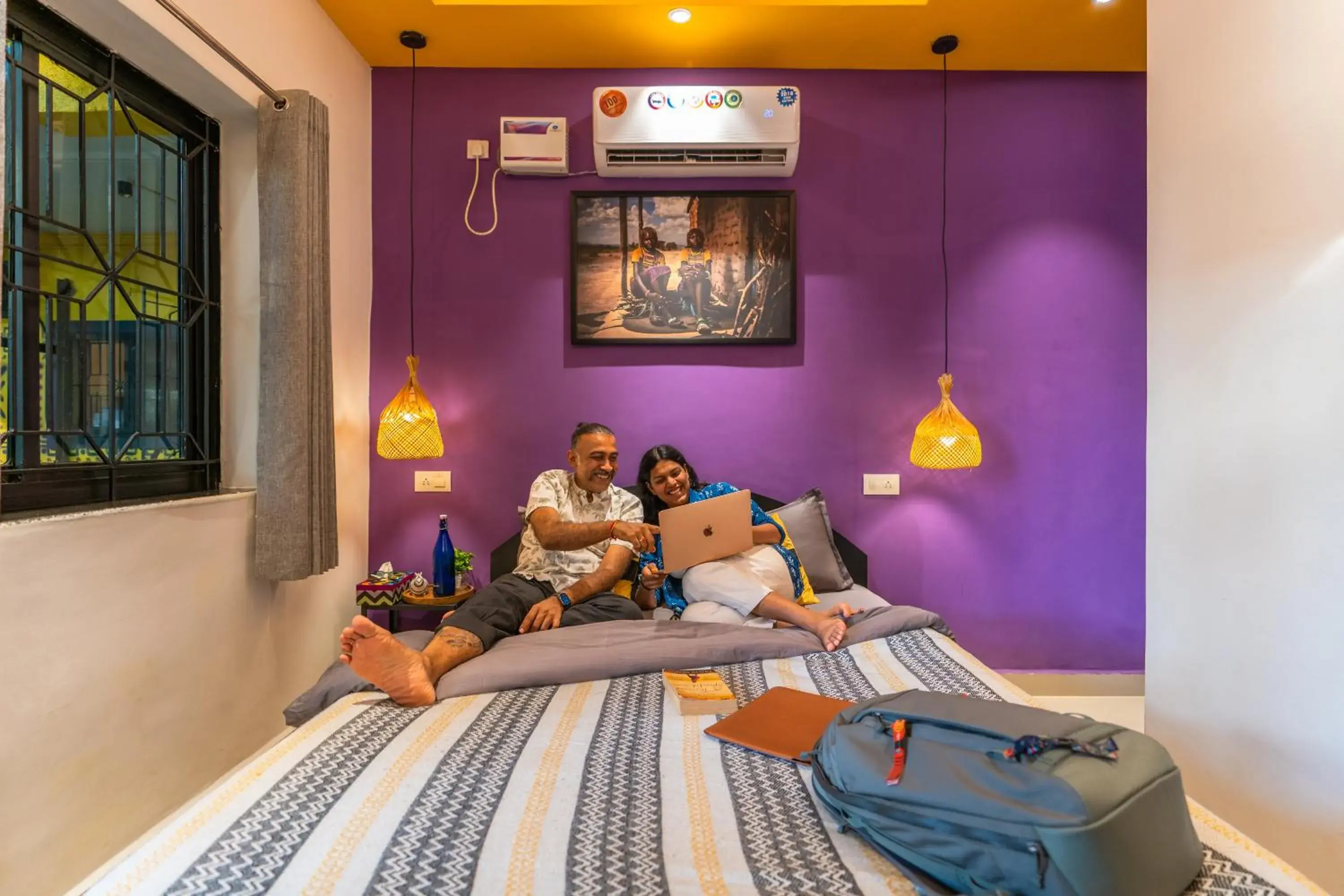 Bed in Whoopers Boutique Hotel Morjim Bed in Whoopers Boutique Hotel Morjim