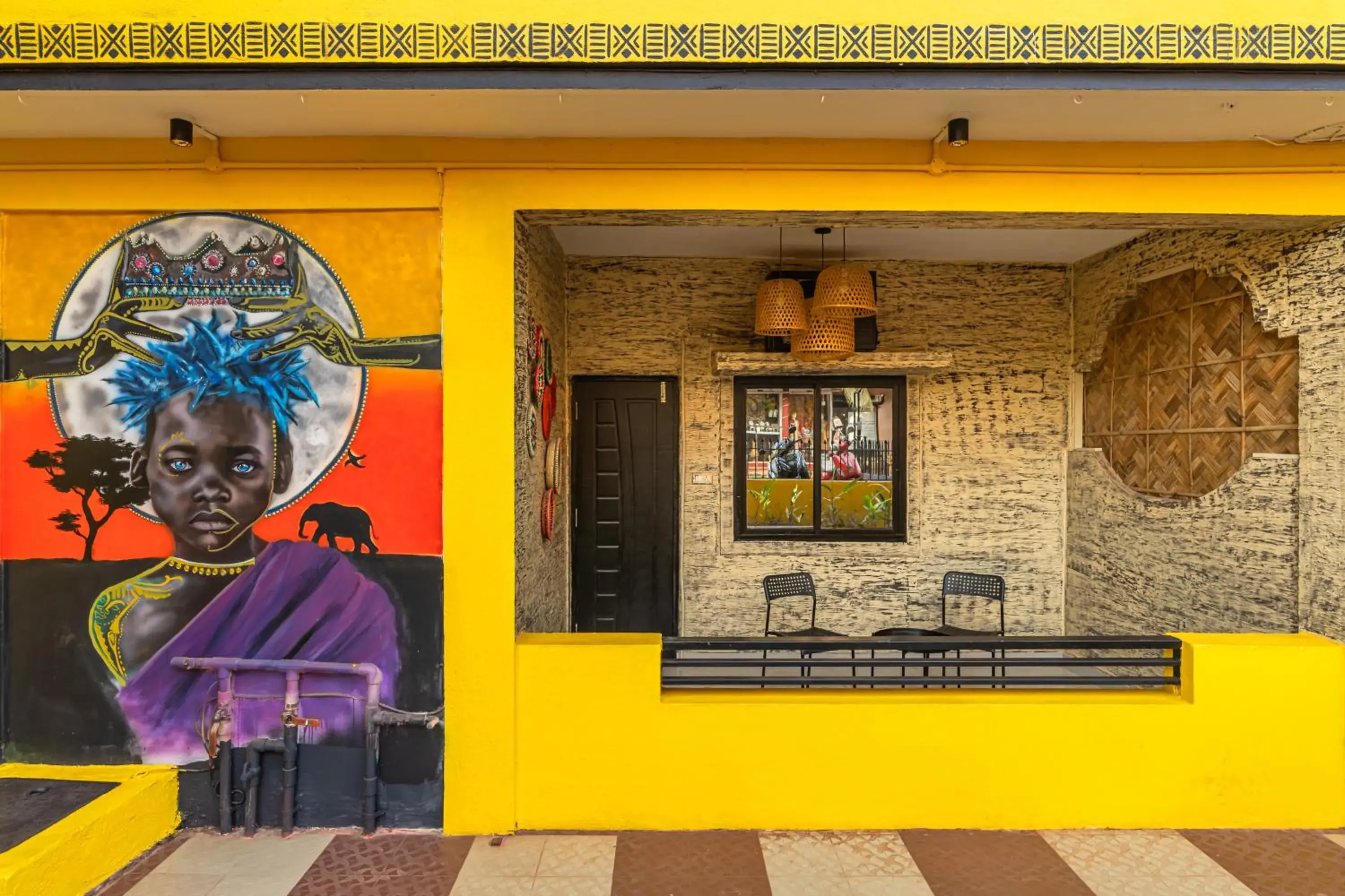 Property building in Whoopers Boutique Hotel Morjim Property building in Whoopers Boutique Hotel Morjim