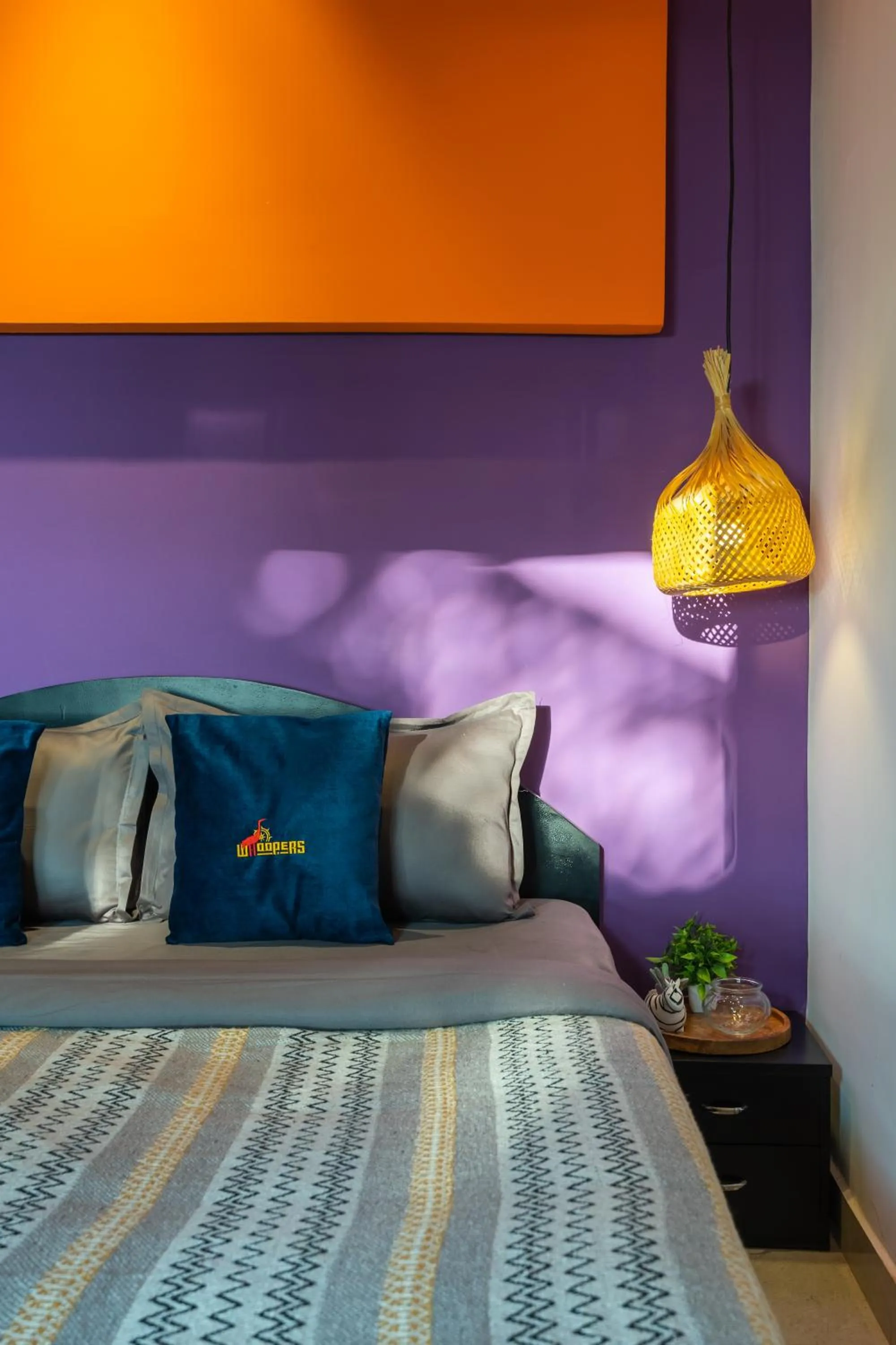 Bed in Whoopers Boutique Hotel Morjim