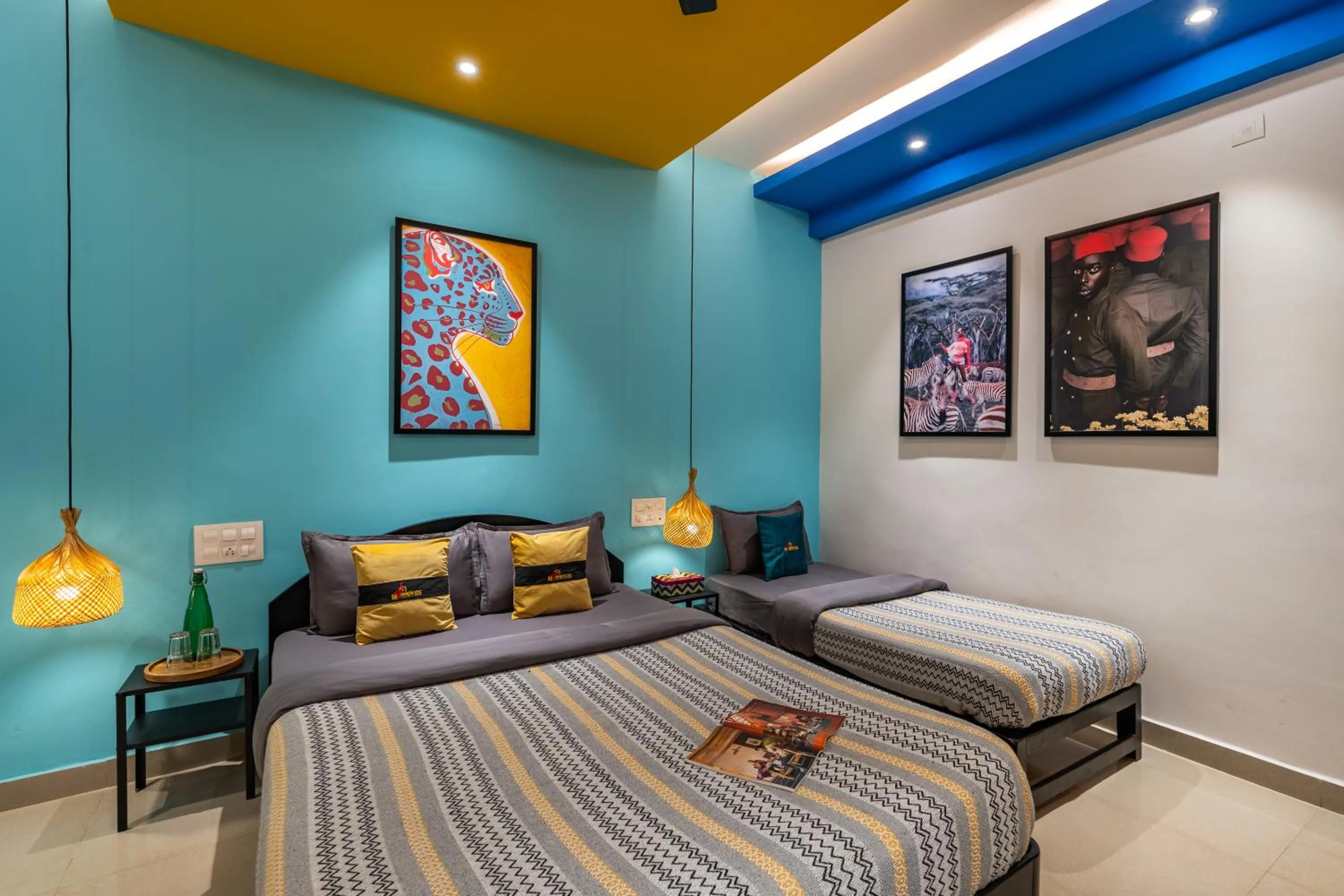 Bed in Whoopers Boutique Hotel Morjim