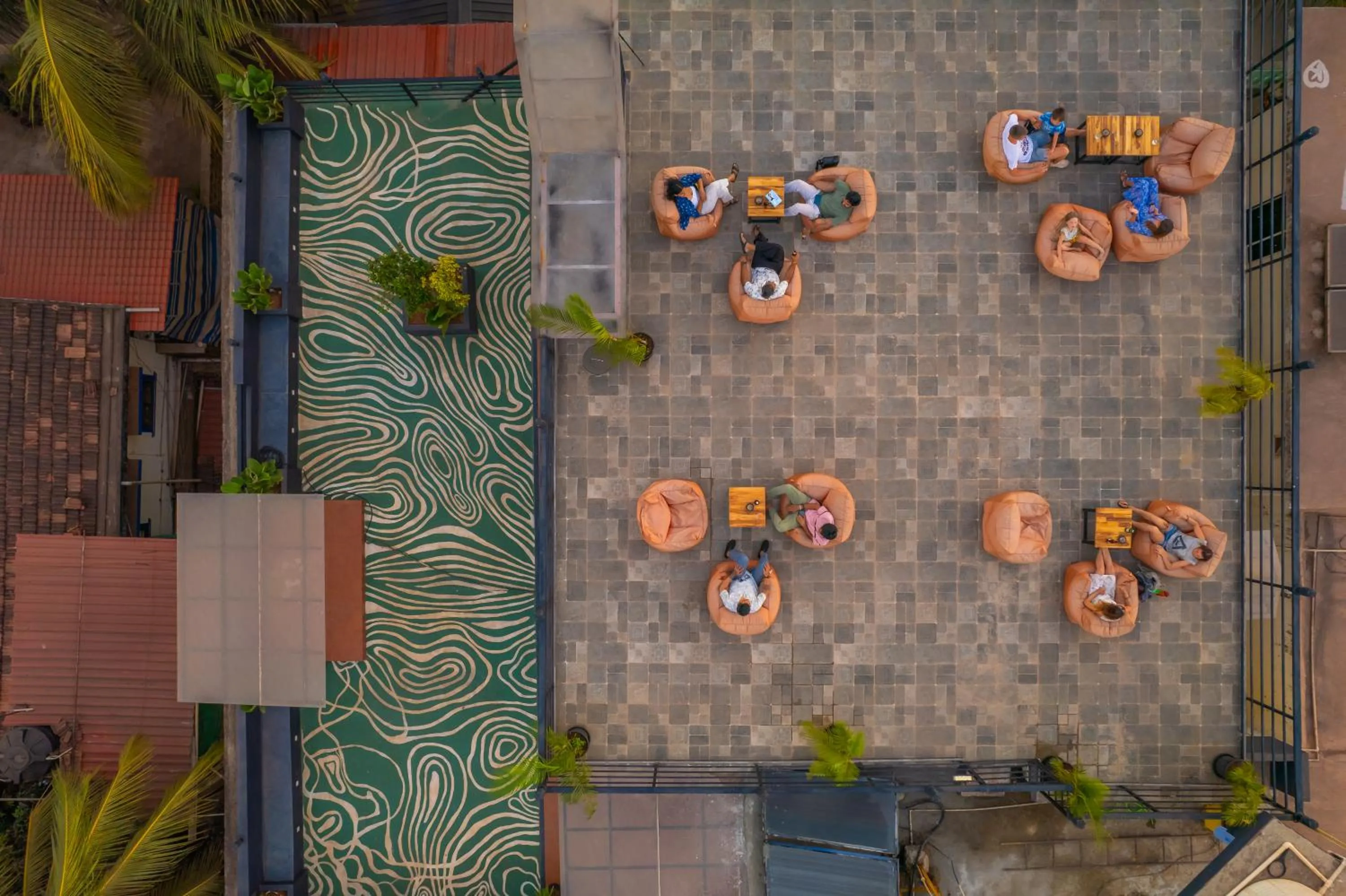 Decorative detail in Whoopers Boutique Hotel Morjim