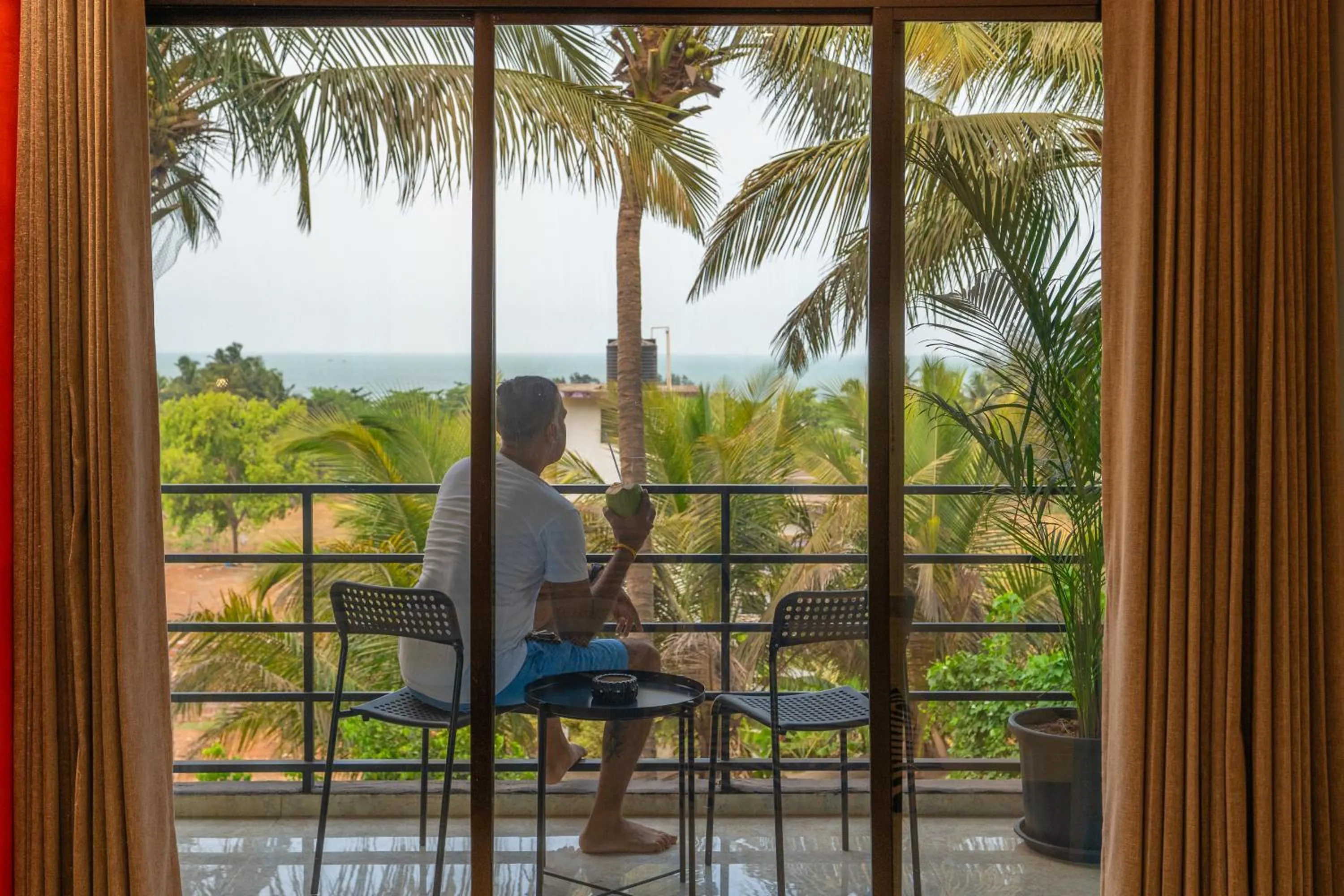 Balcony/Terrace in Whoopers Boutique Hotel Morjim